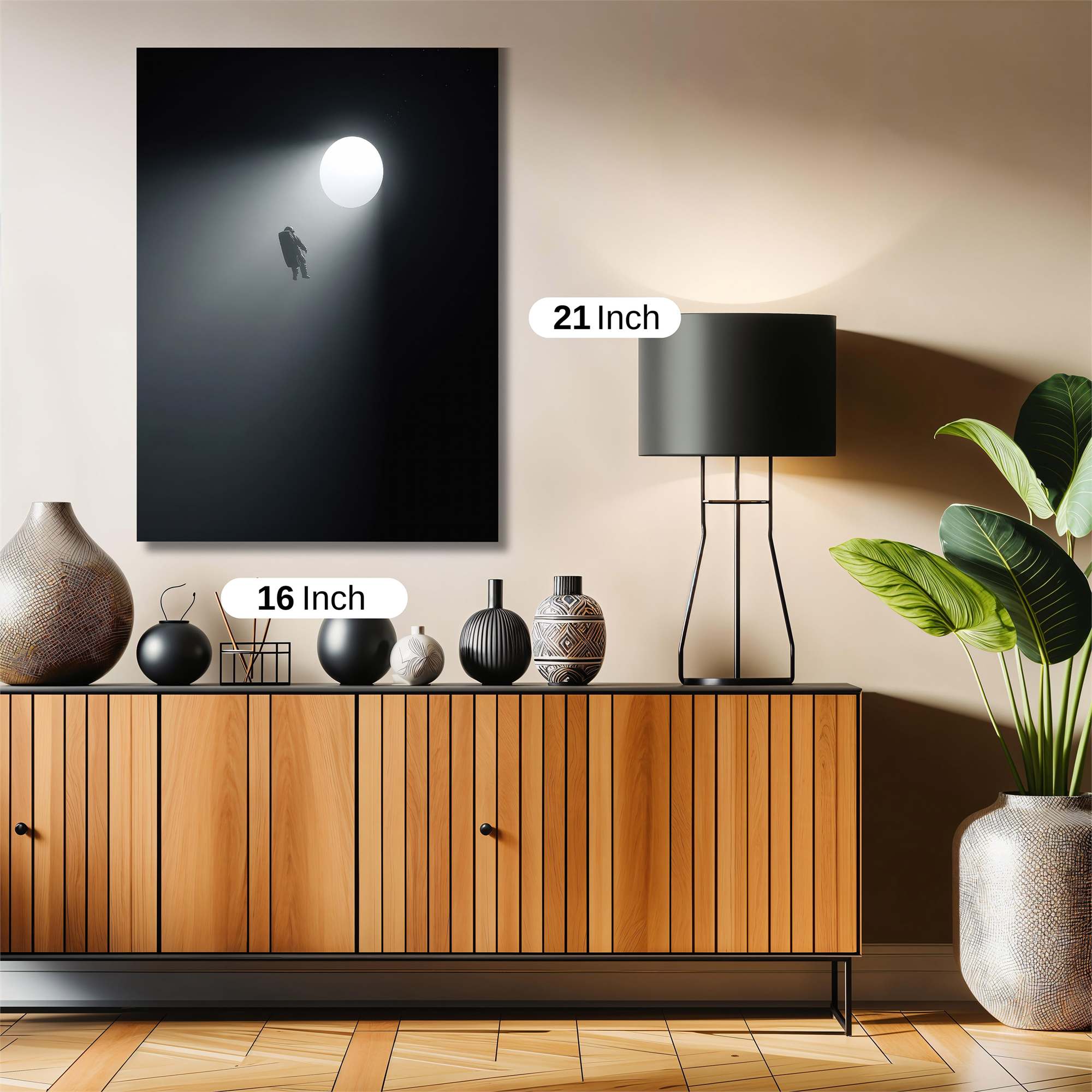 Astronaut Drifting Safe Wall Magnetic / M