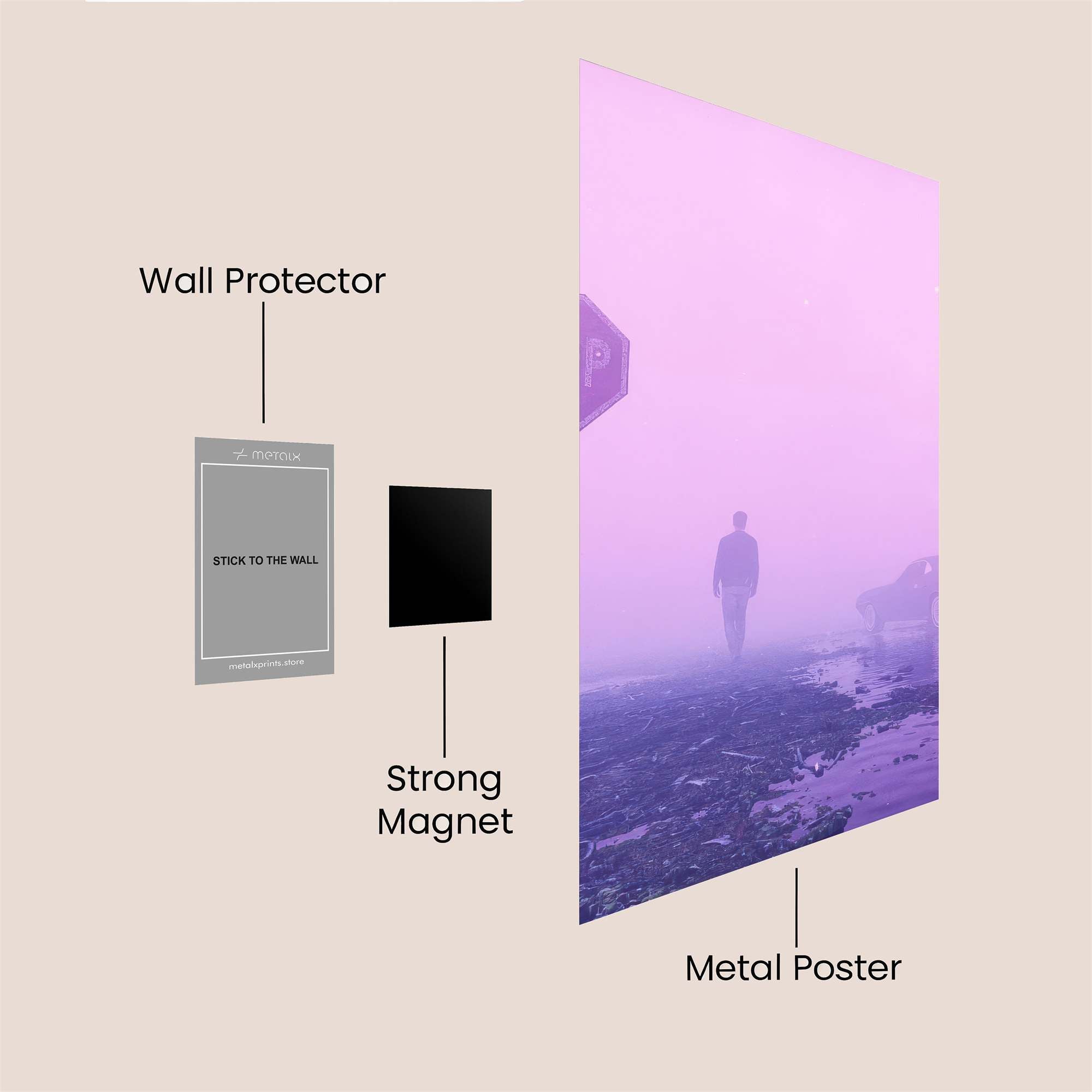 Stop Solitude Safe Wall Magnetic / M