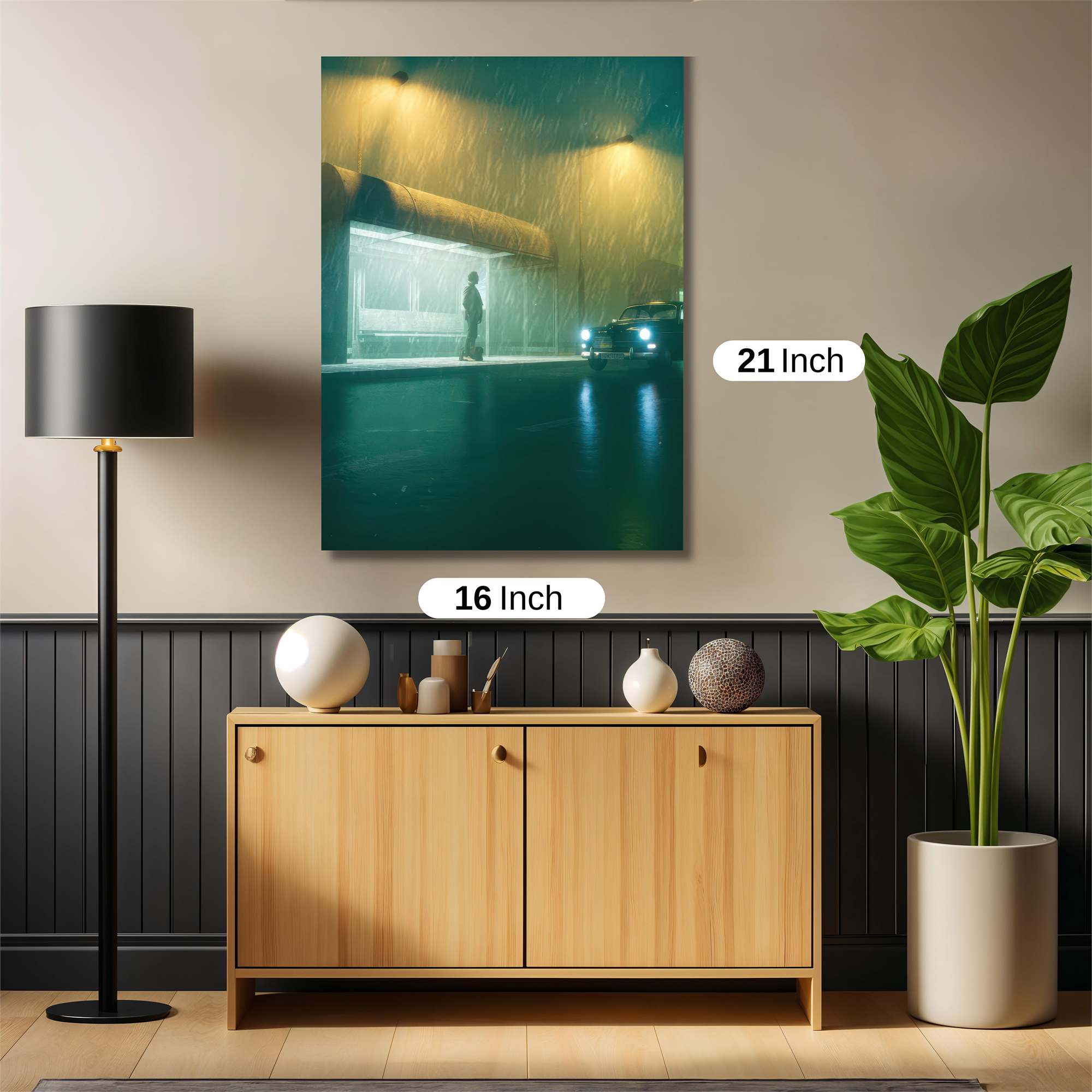 Rainy Solitude Safe Wall Magnetic / M