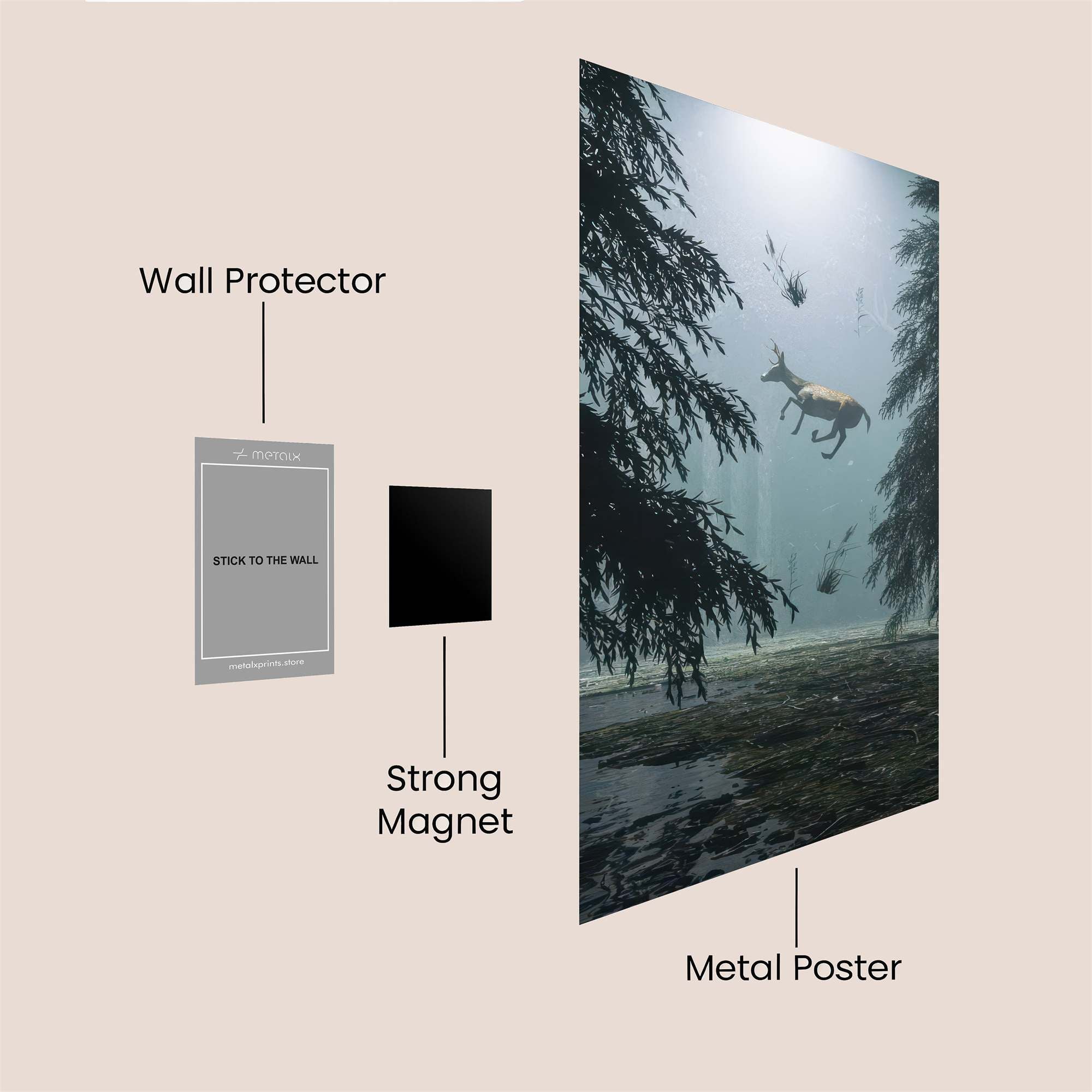 Deer Enigma Safe Wall Magnetic / M