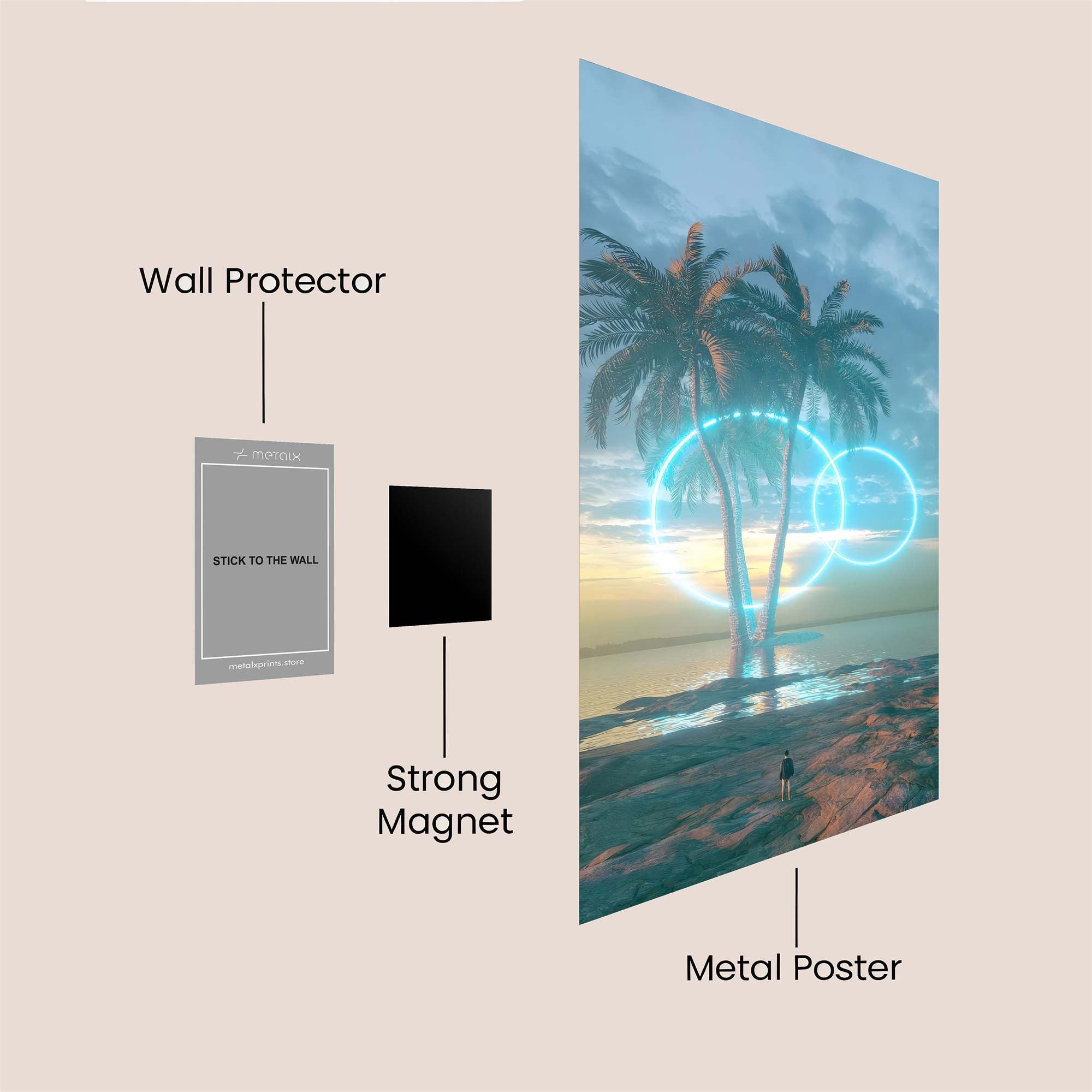 Palm Enigma Safe Wall Magnetic / M