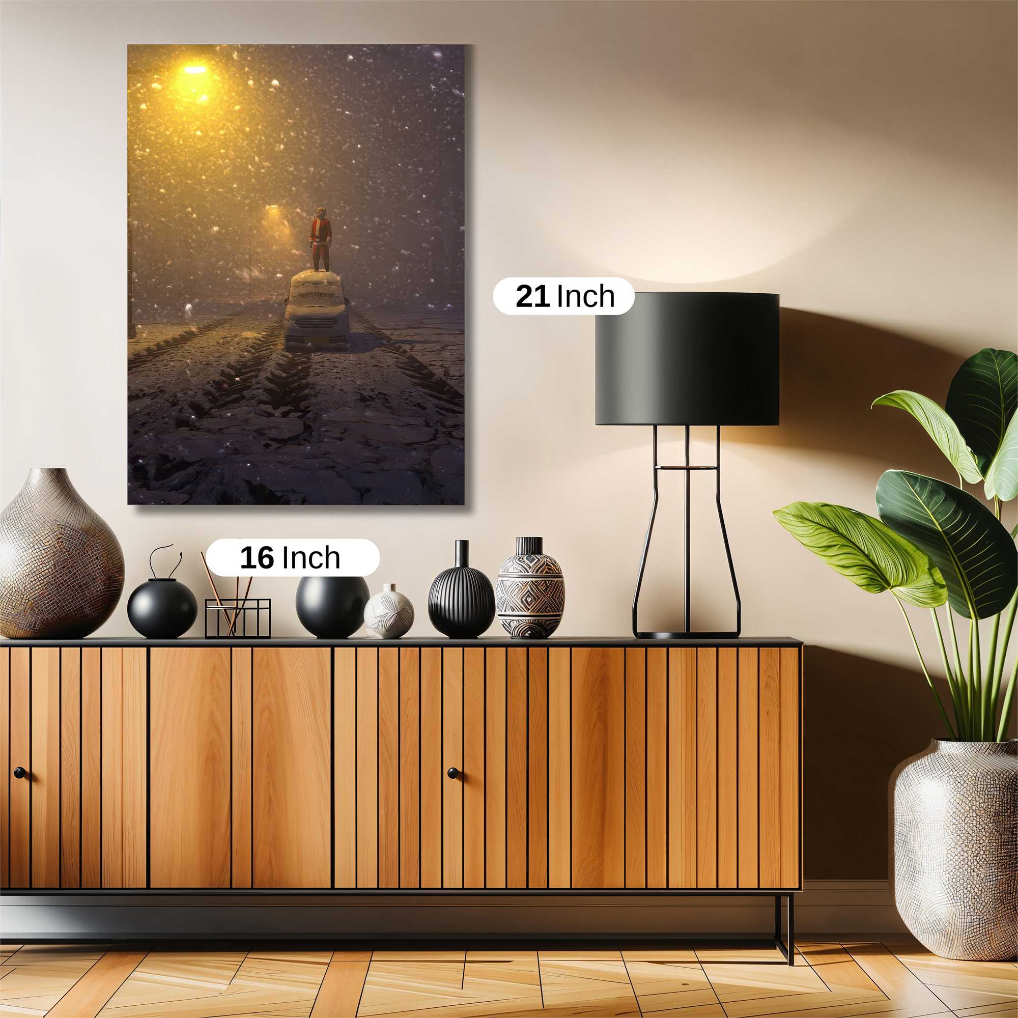 Snowbound Solitude Safe Wall Magnetic / M