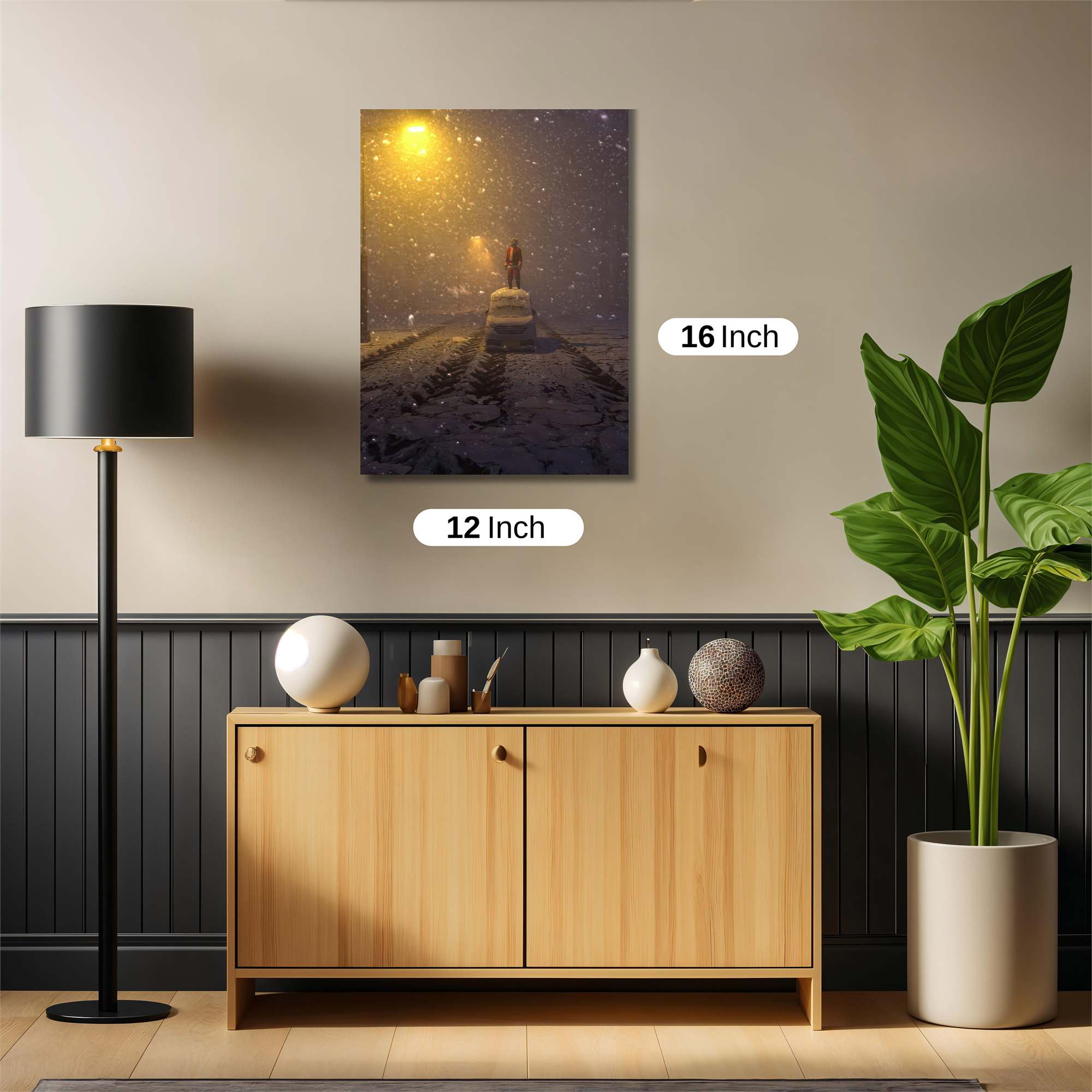 Snowbound Solitude Safe Wall Magnetic / M