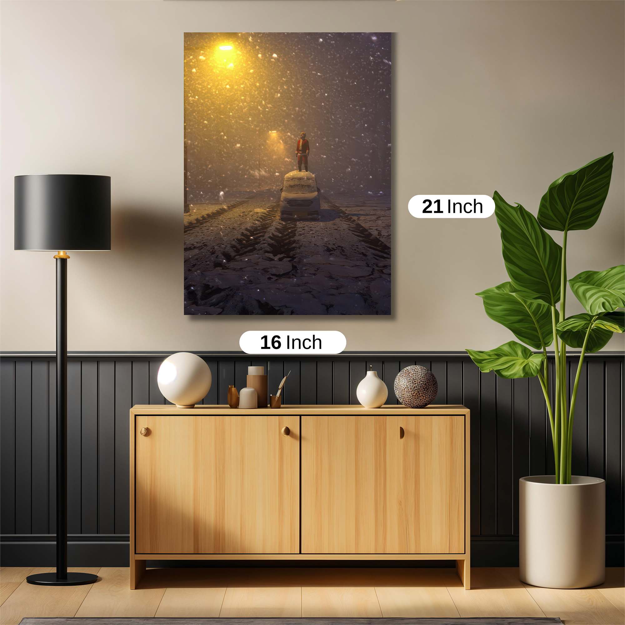 Snowbound Solitude Safe Wall Magnetic / M
