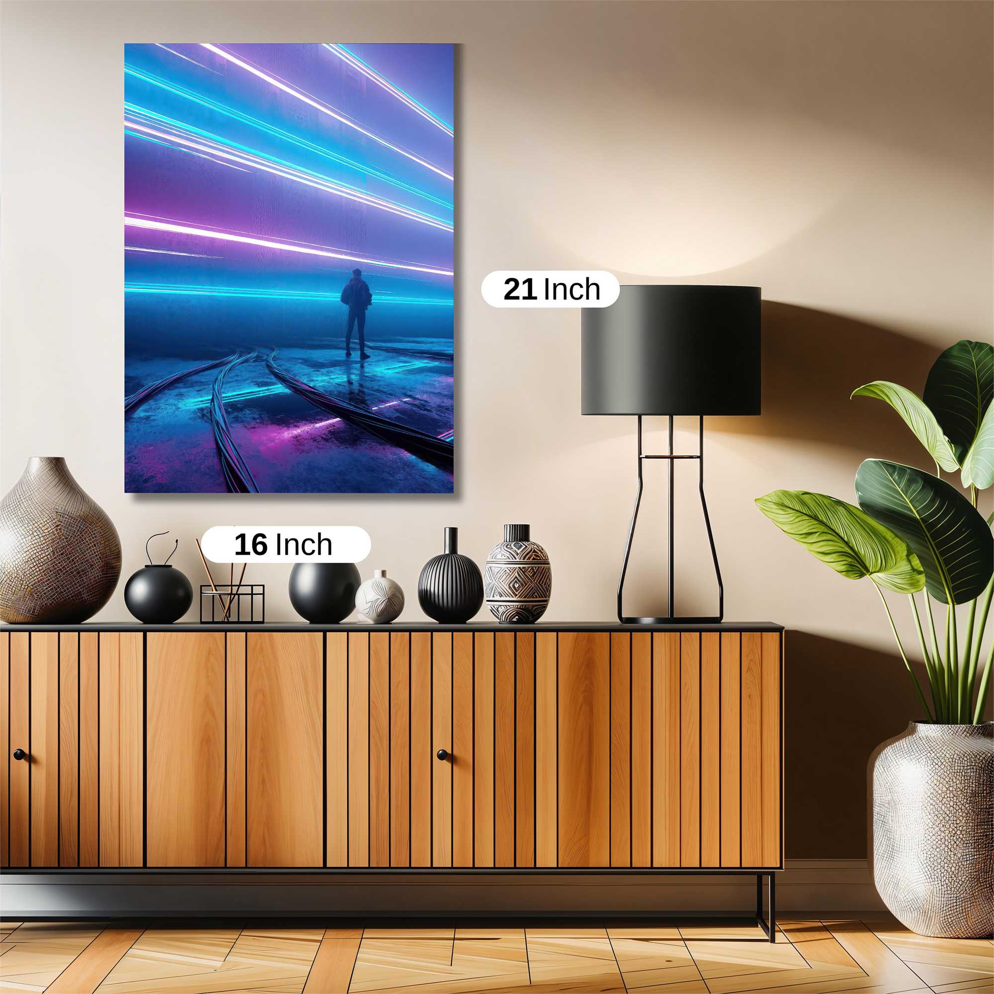 Neon Solitude Safe Wall Magnetic / M