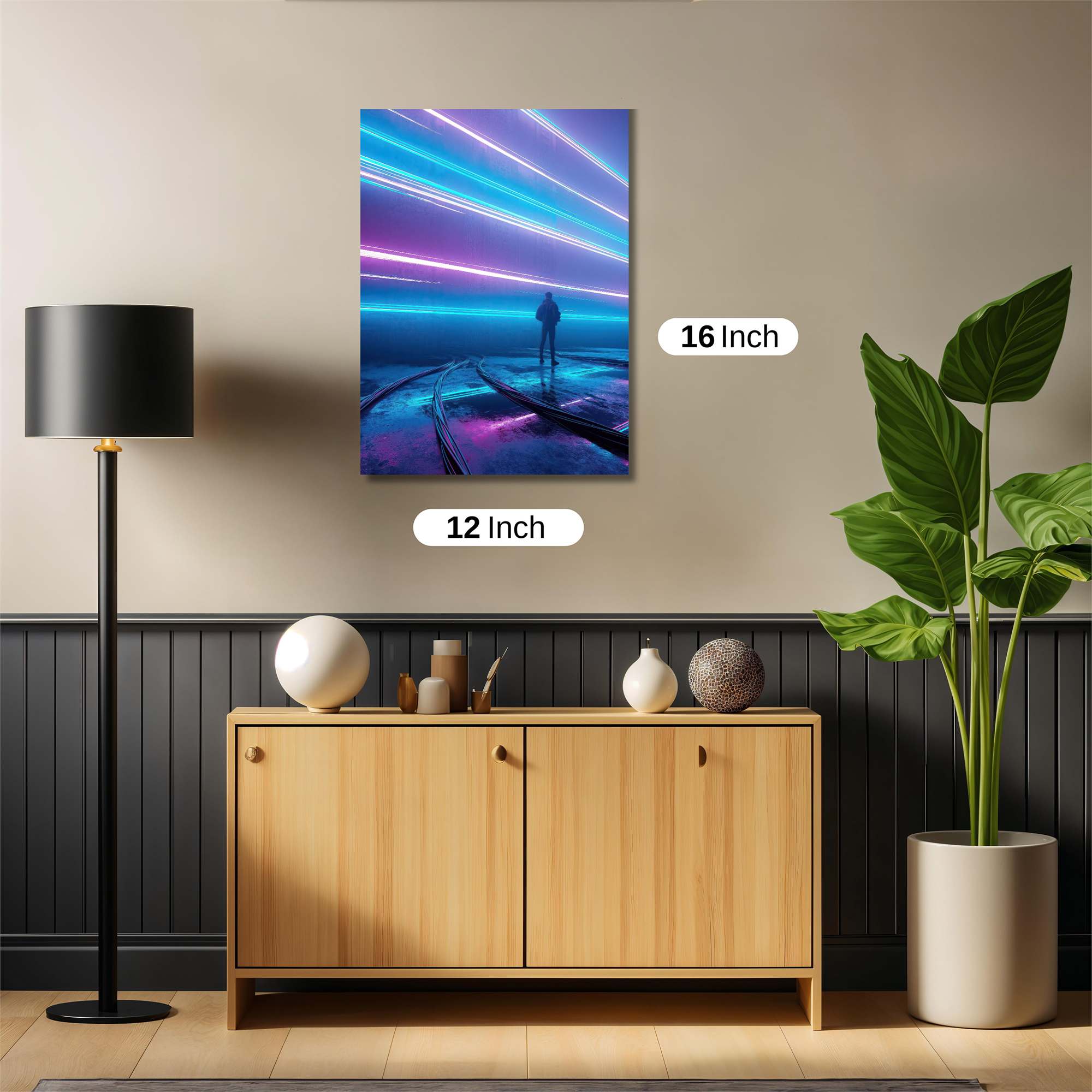 Neon Solitude Safe Wall Magnetic / M