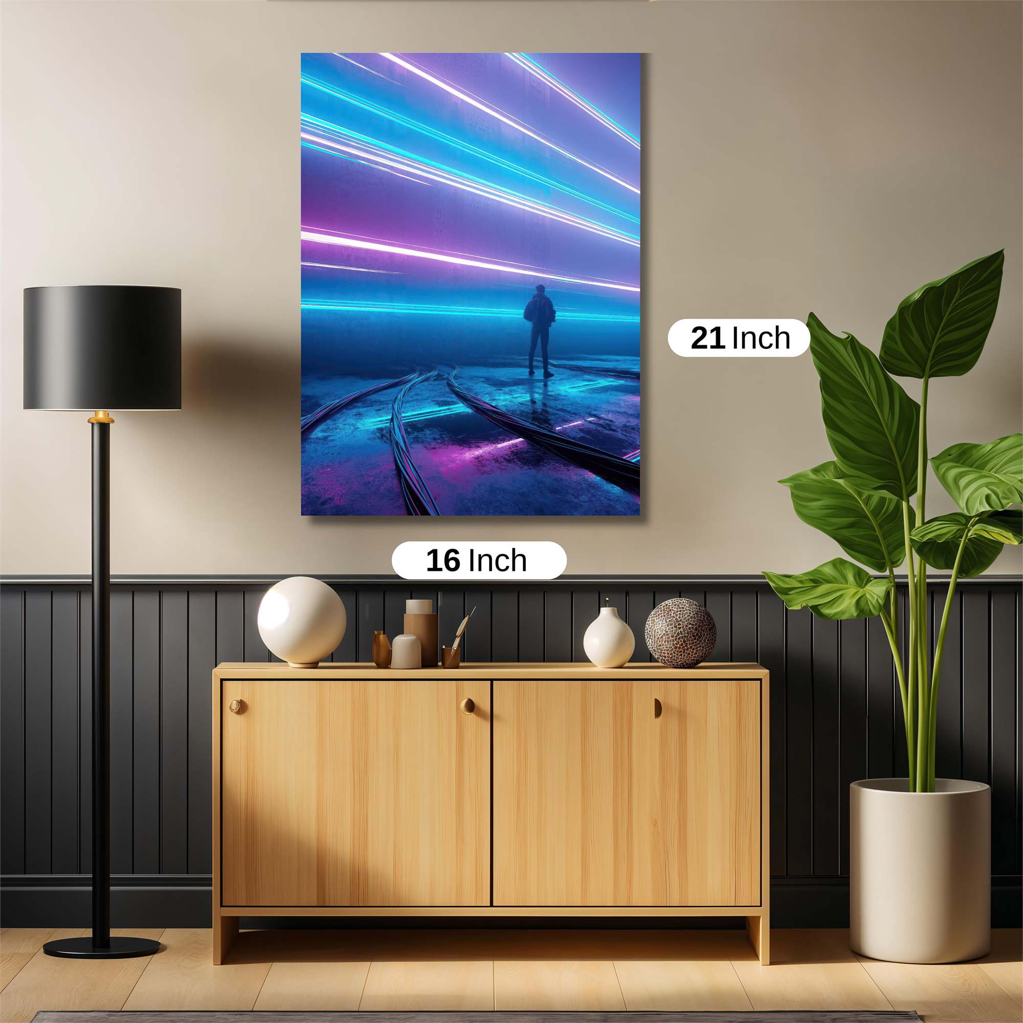 Neon Solitude Safe Wall Magnetic / M