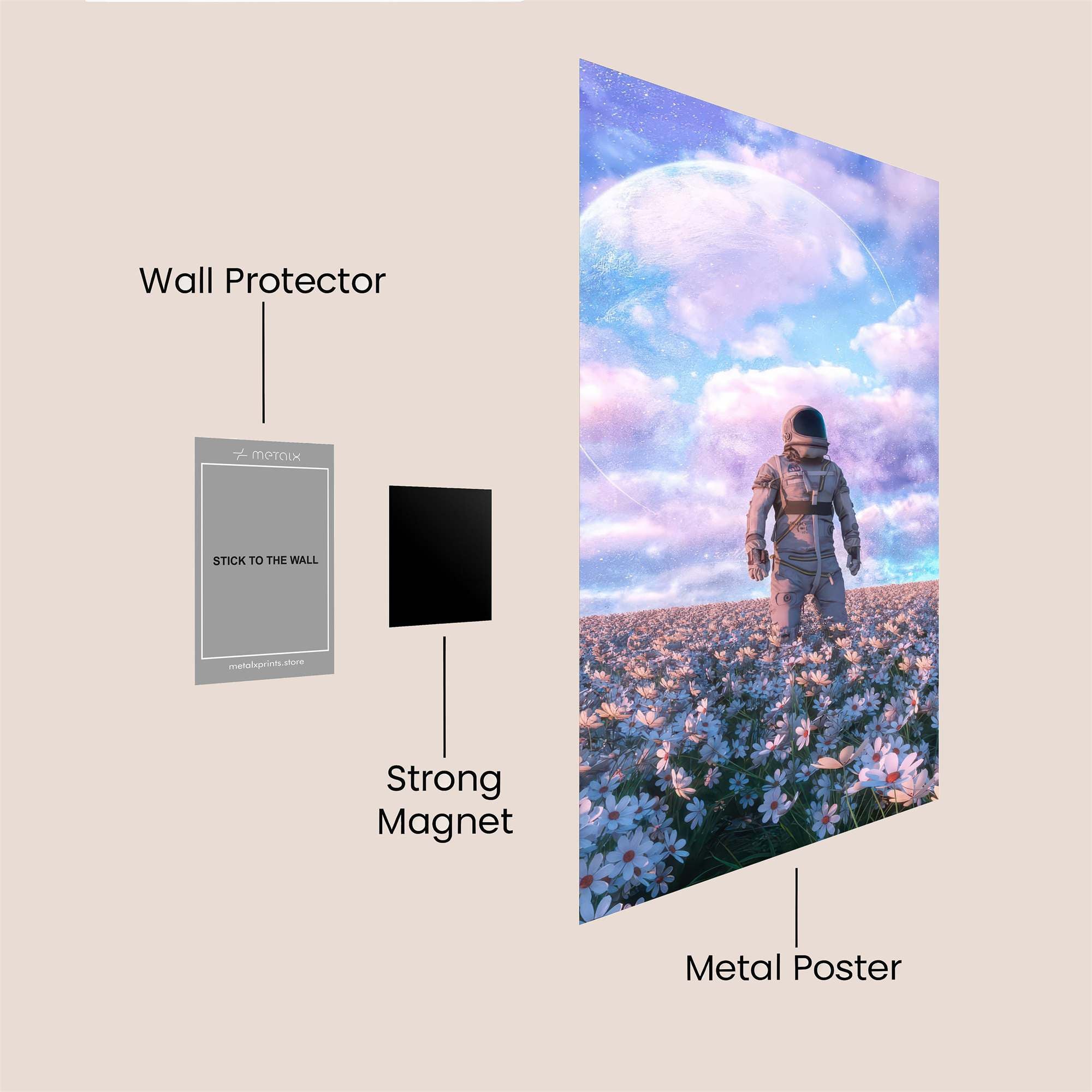 Astronaut Dreamscape Safe Wall Magnetic / M