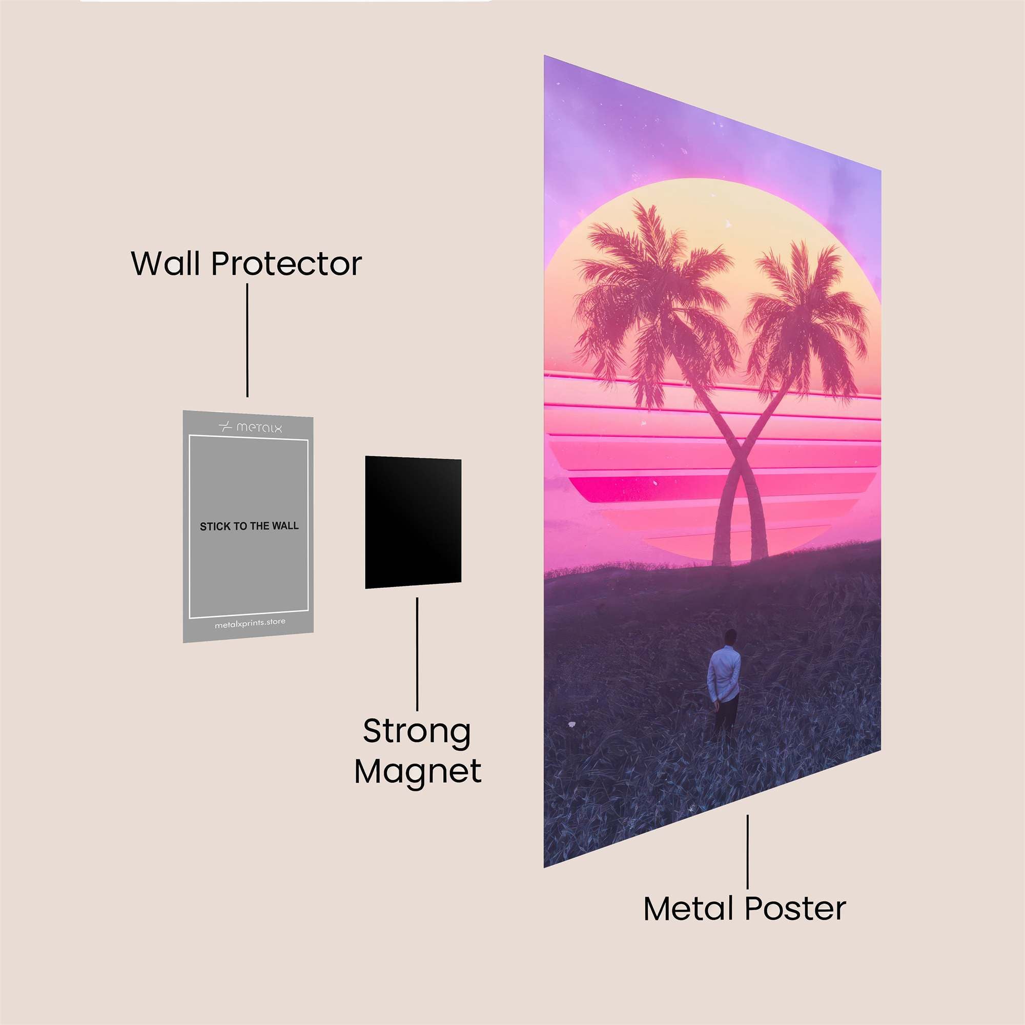 Sunset Serenity Safe Wall Magnetic / M