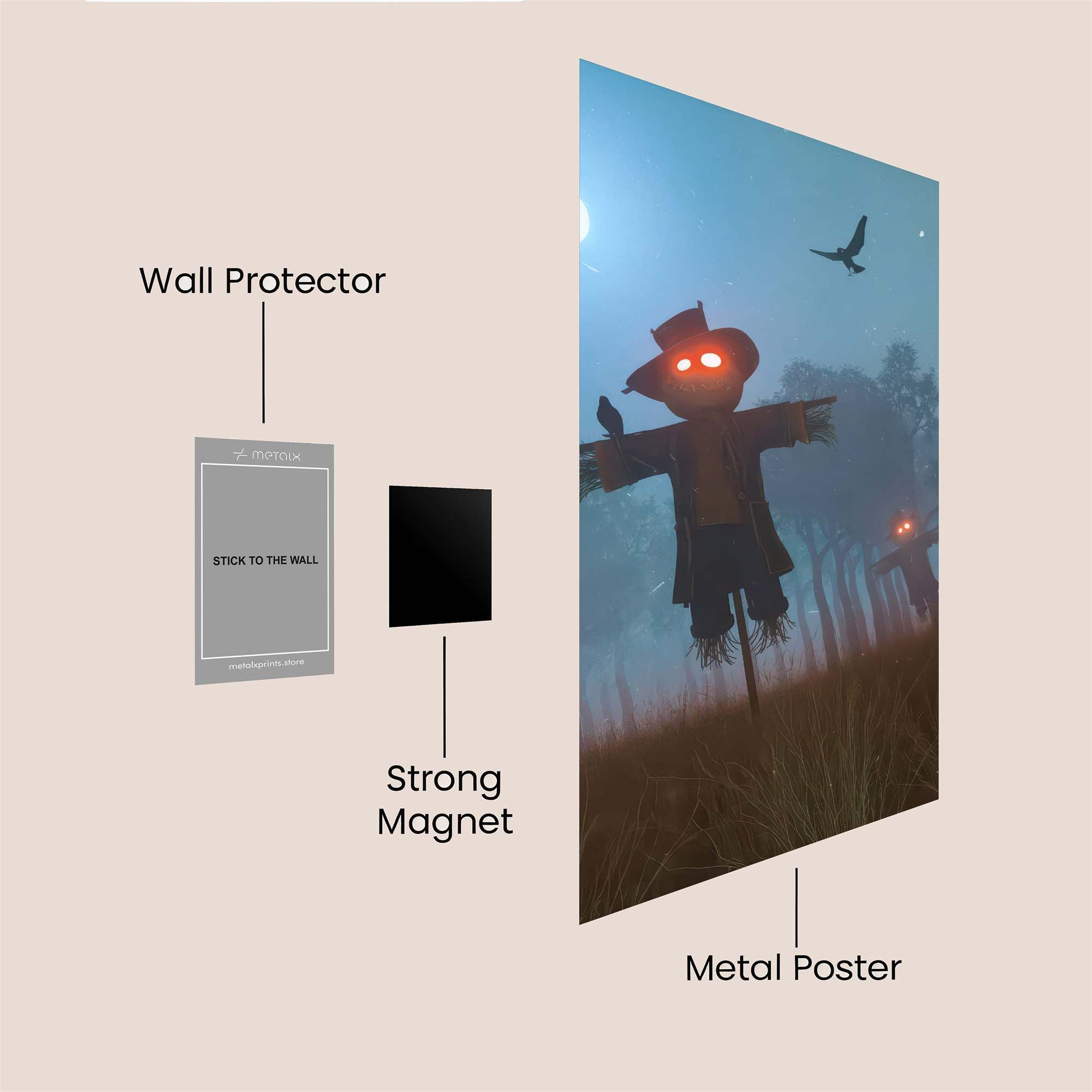 Scarecrow Specter Safe Wall Magnetic / M