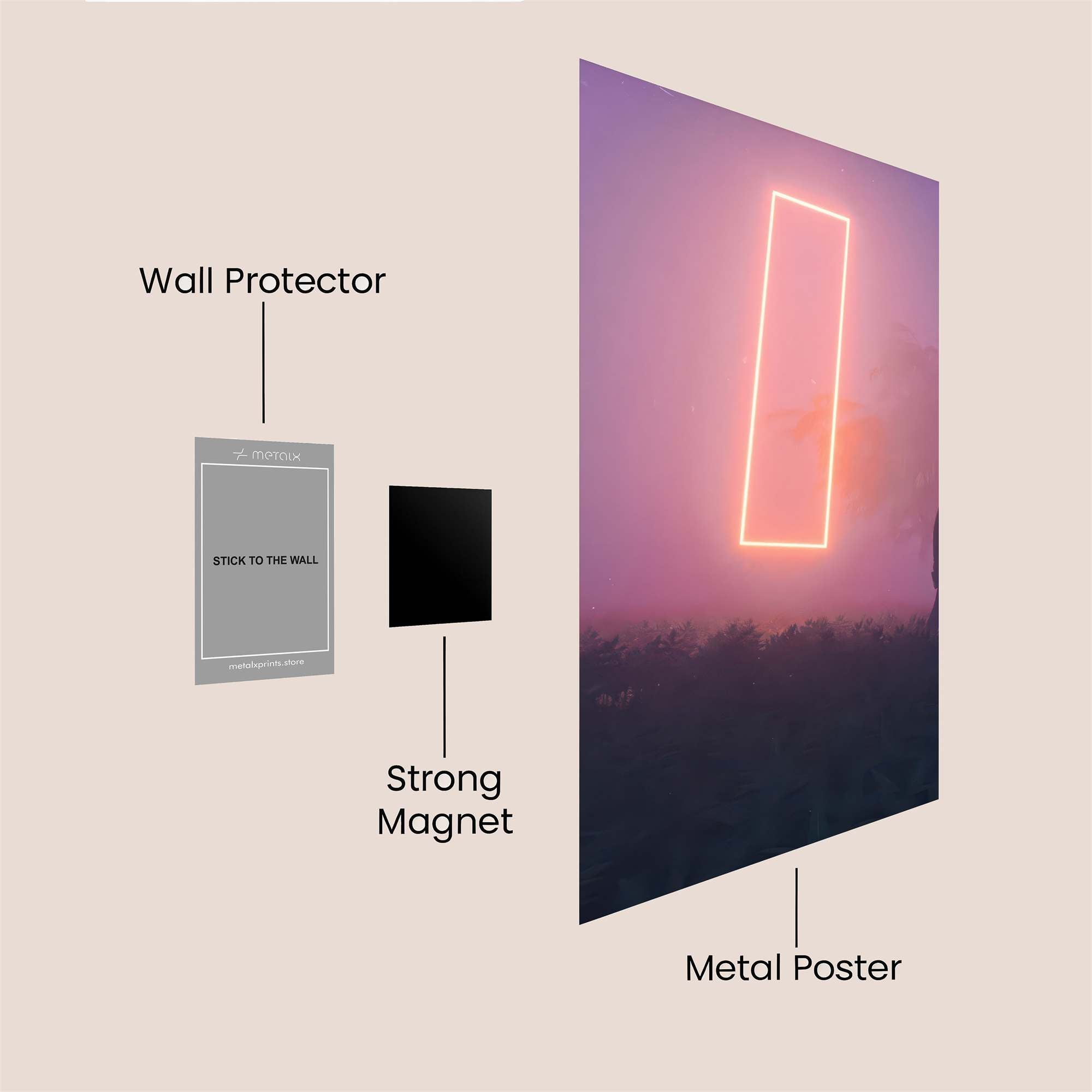 Portal Serene Safe Wall Magnetic / M