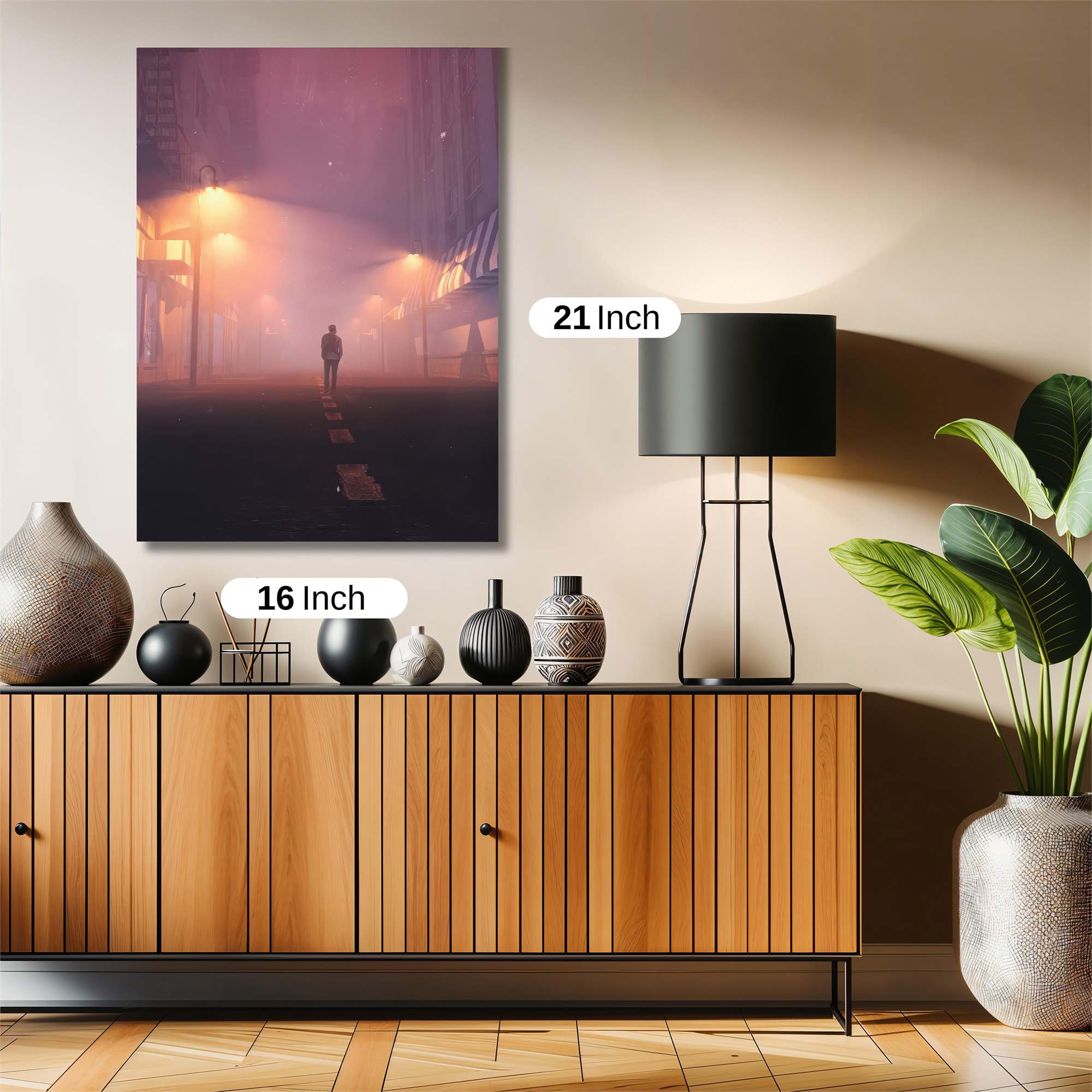 Foggy Solitude Safe Wall Magnetic / M