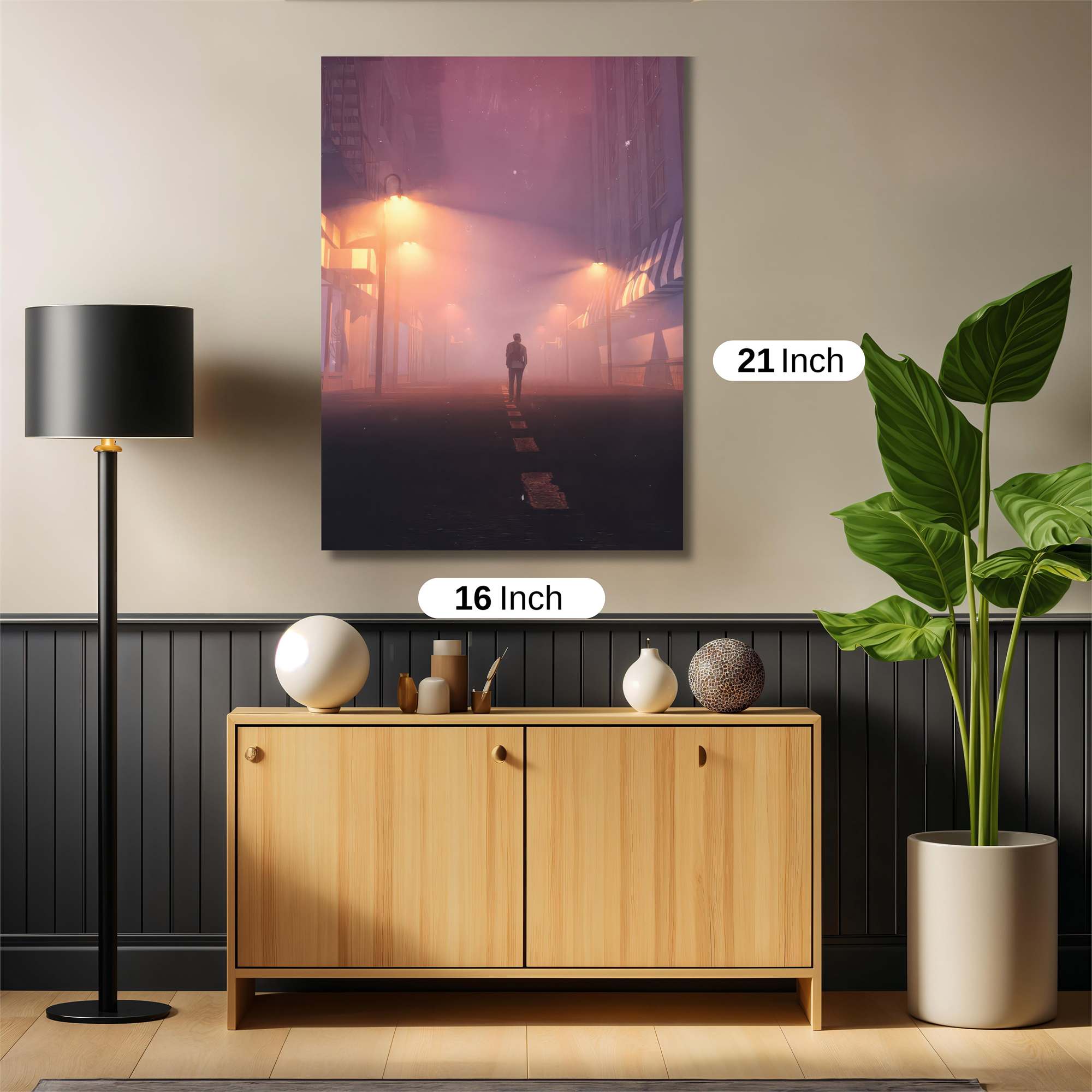 Foggy Solitude Safe Wall Magnetic / M