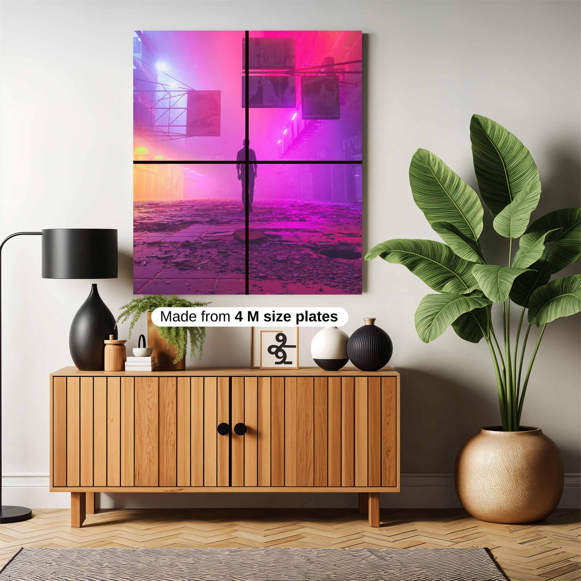 Neon Solitude Safe Wall Magnetic / M