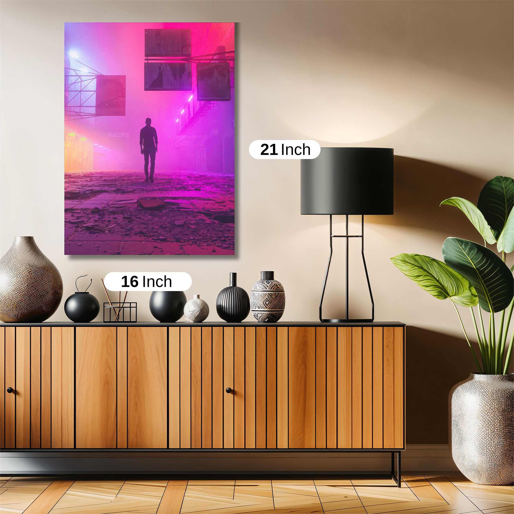 Neon Solitude Safe Wall Magnetic / M