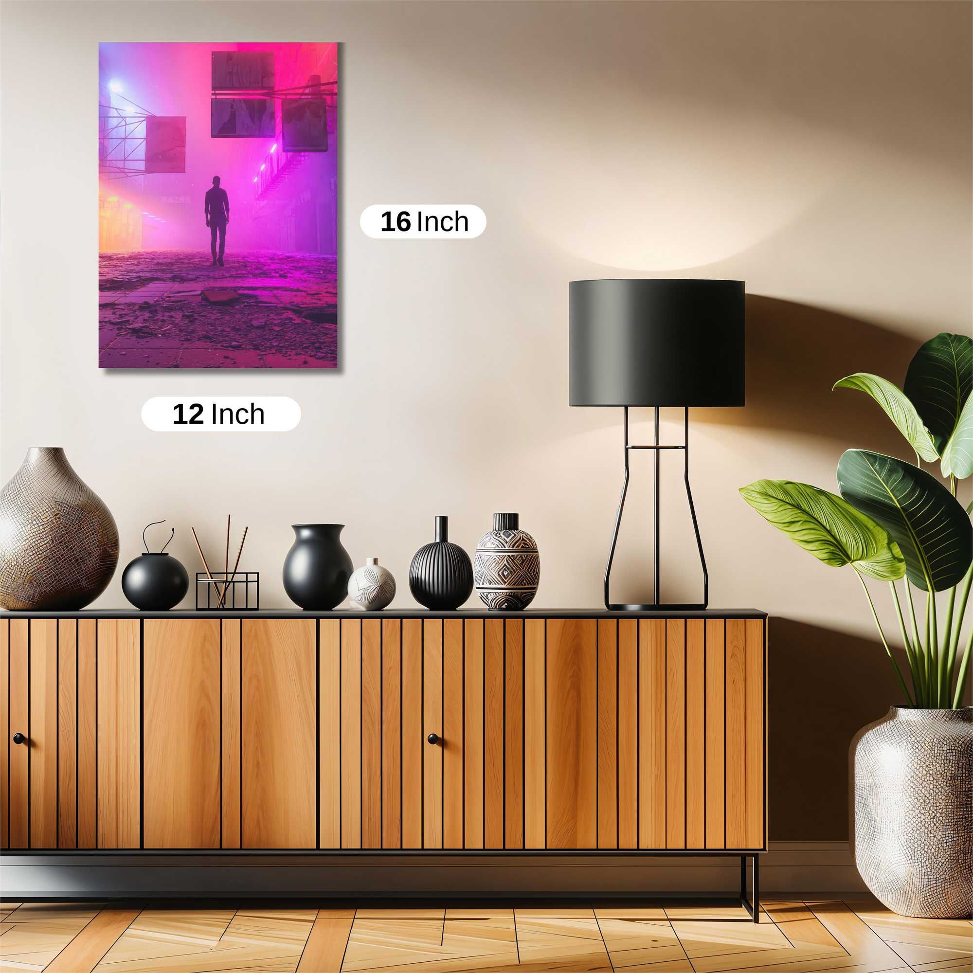 Neon Solitude Safe Wall Magnetic / M