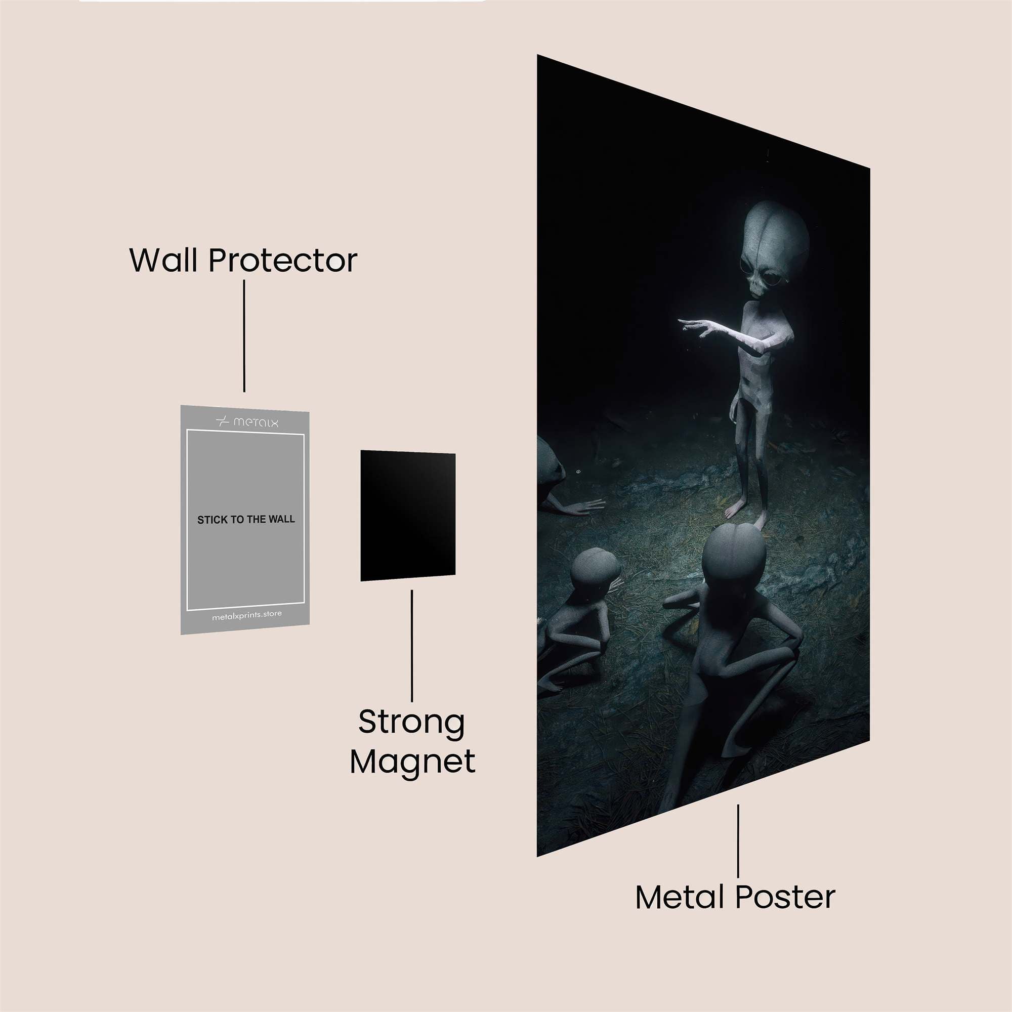 Alien Enigma Safe Wall Magnetic / M