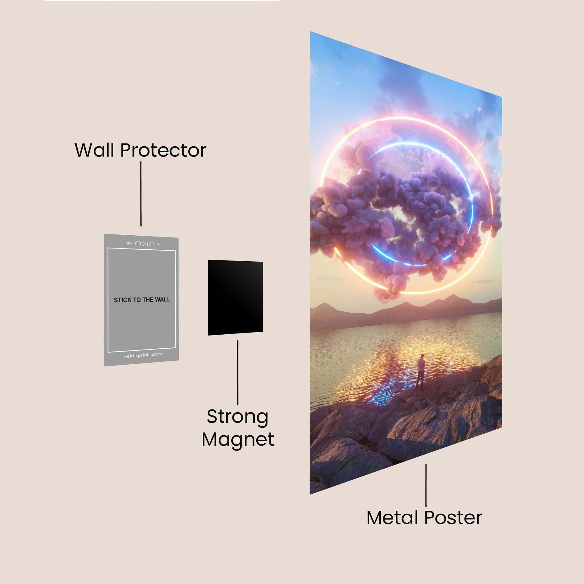 Cloud Enigma Safe Wall Magnetic / M