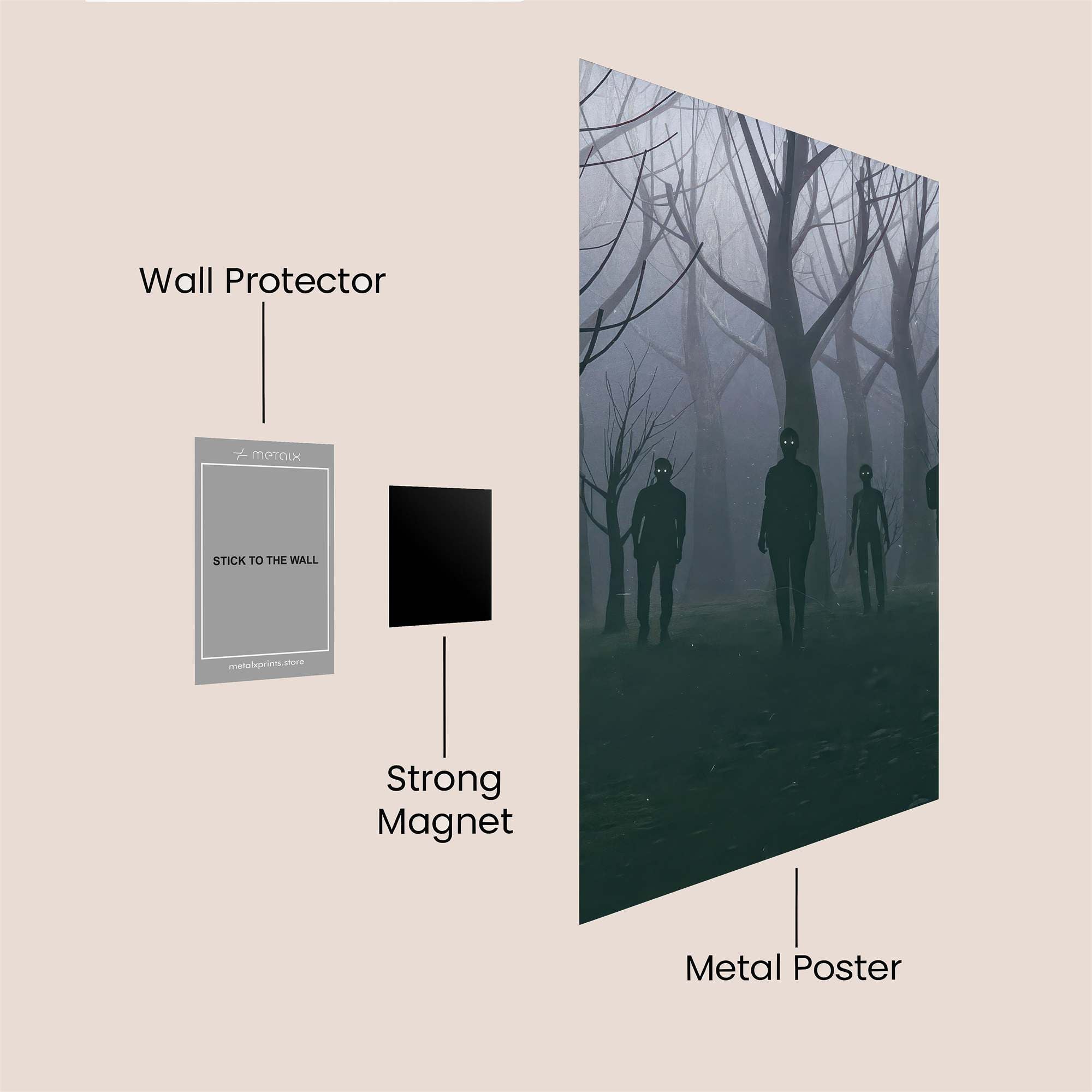 Forest Gloom Safe Wall Magnetic / M