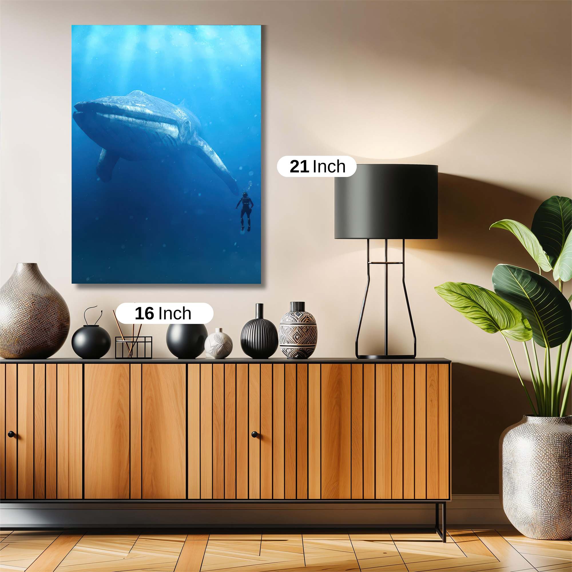 Blue Tranquil Safe Wall Magnetic / M