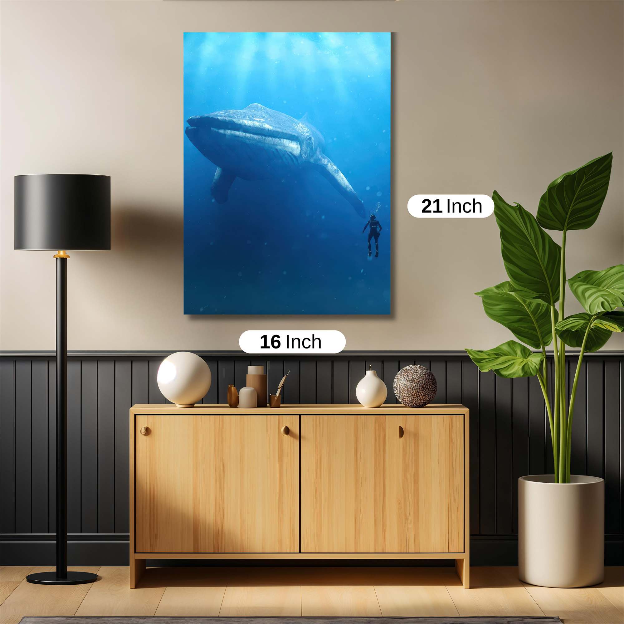 Blue Tranquil Safe Wall Magnetic / M