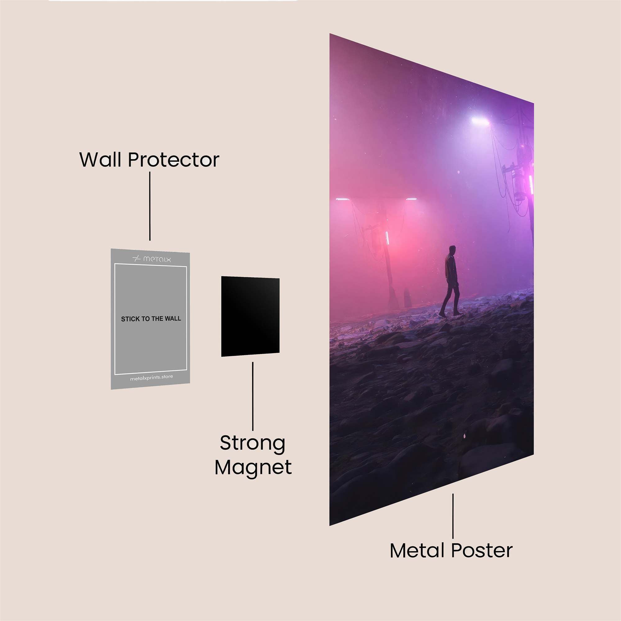 Night Wanderer Safe Wall Magnetic / M