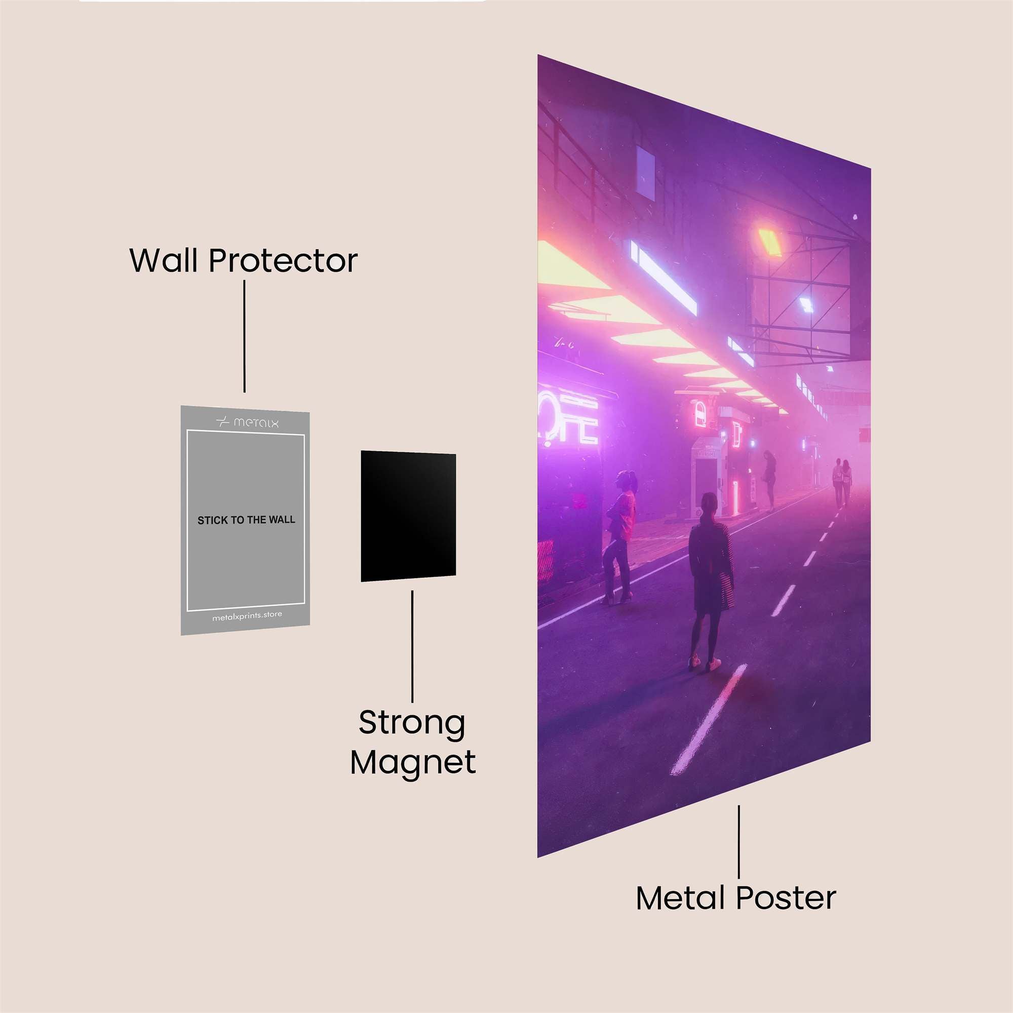 Neon Dream Safe Wall Magnetic / M