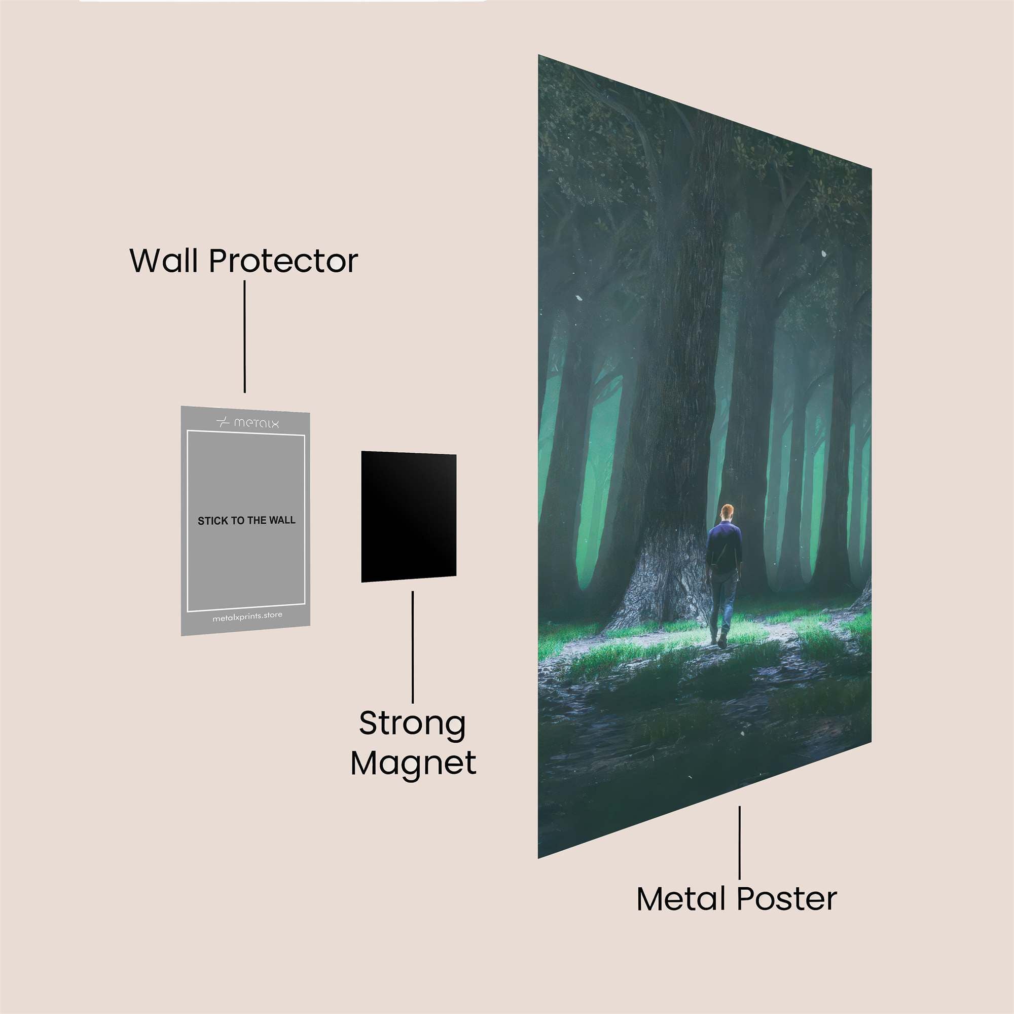 Forest Enigma Safe Wall Magnetic / M