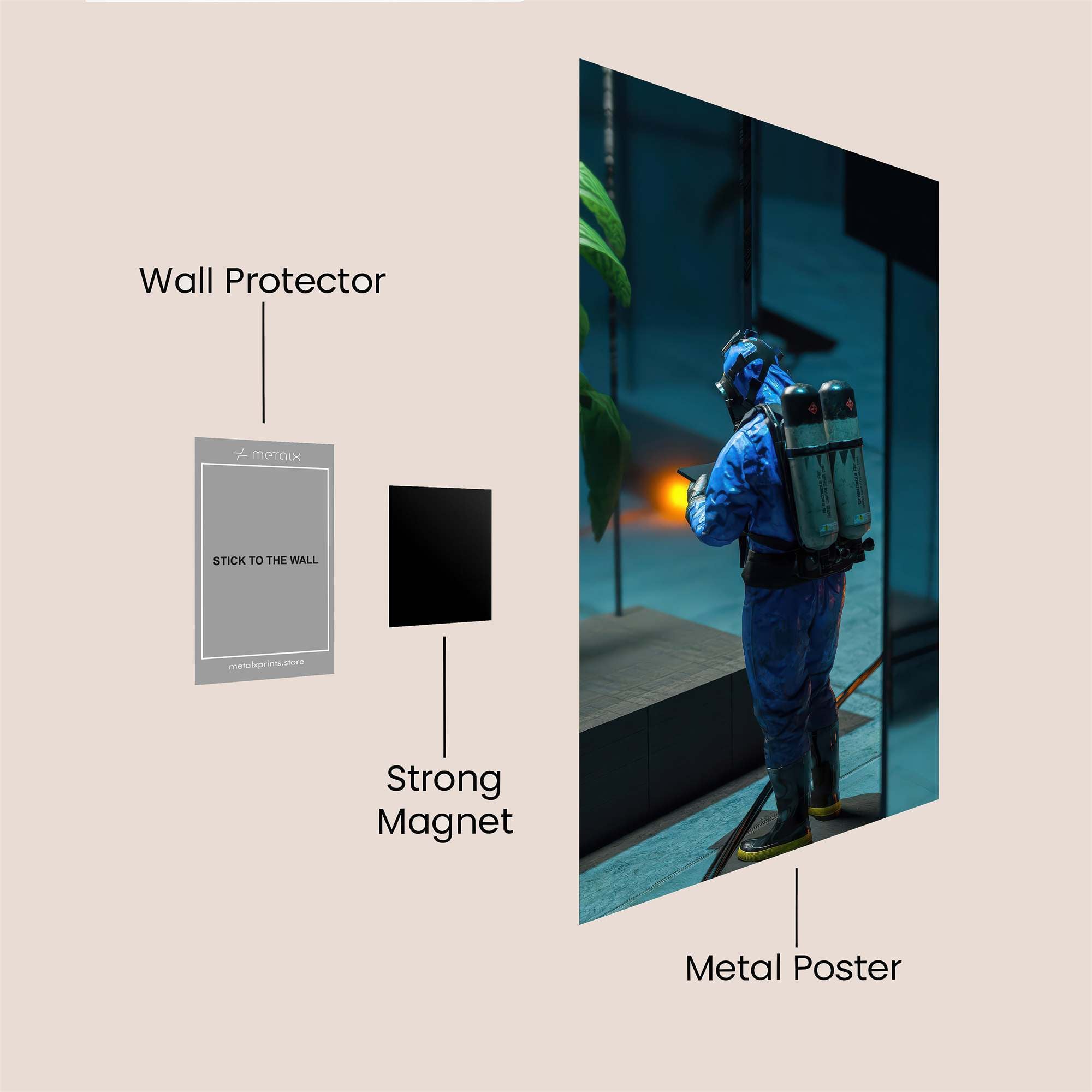 Biohazard Bloom Safe Wall Magnetic / M