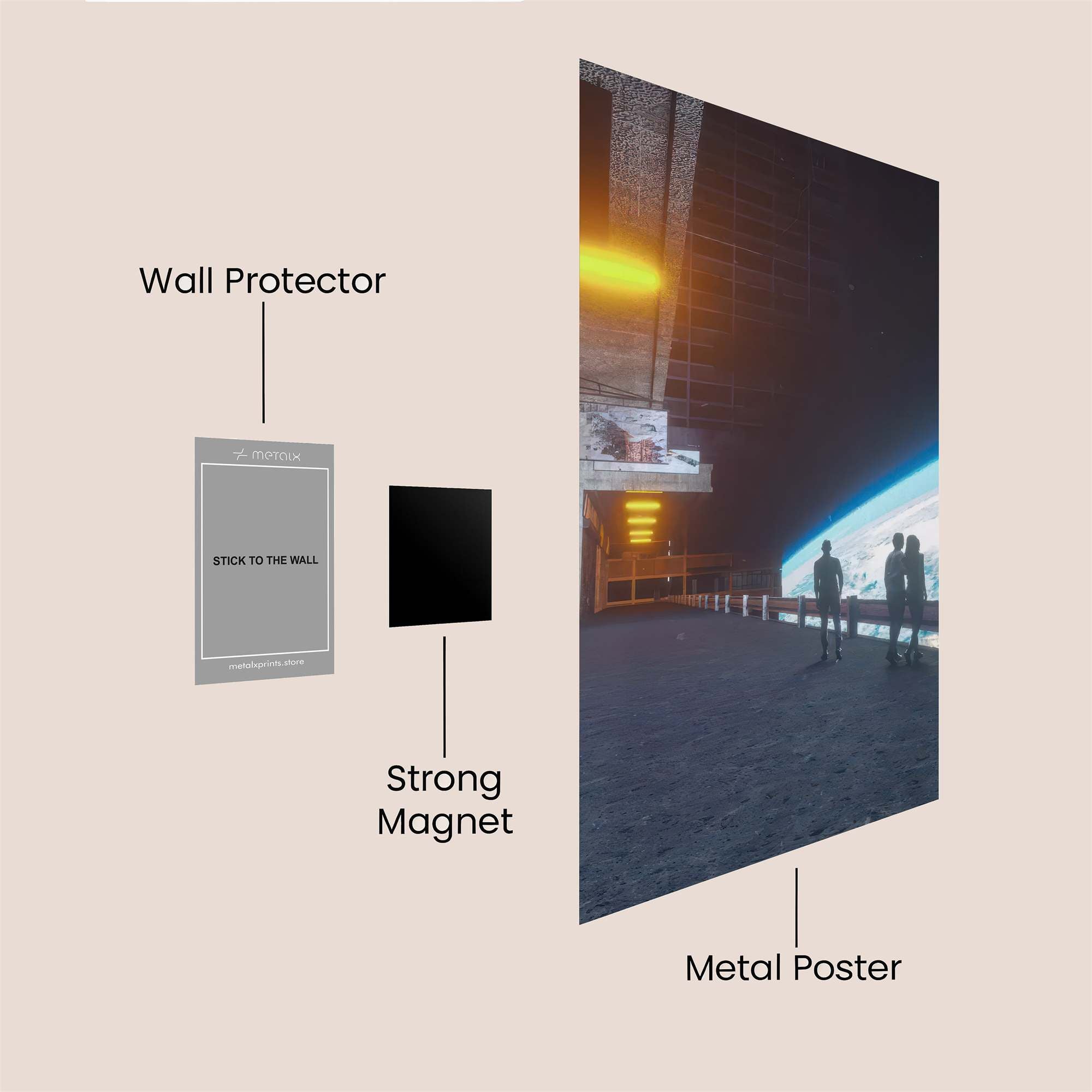 Space Serenity Safe Wall Magnetic / M