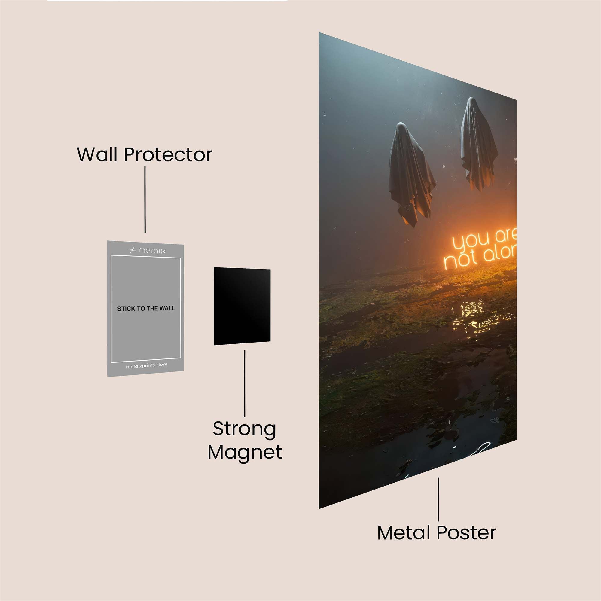Ghostly Comfort Safe Wall Magnetic / M