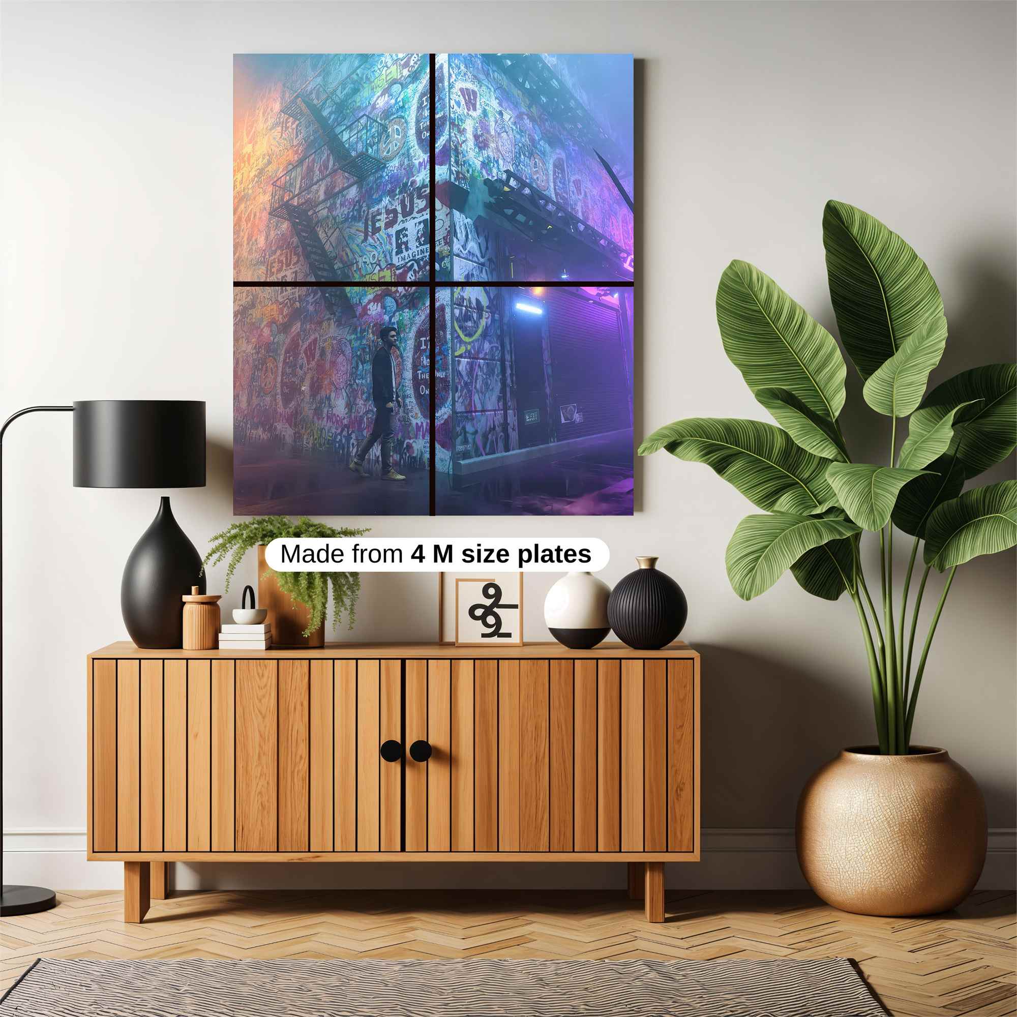 Graffiti Glow Safe Wall Magnetic / M