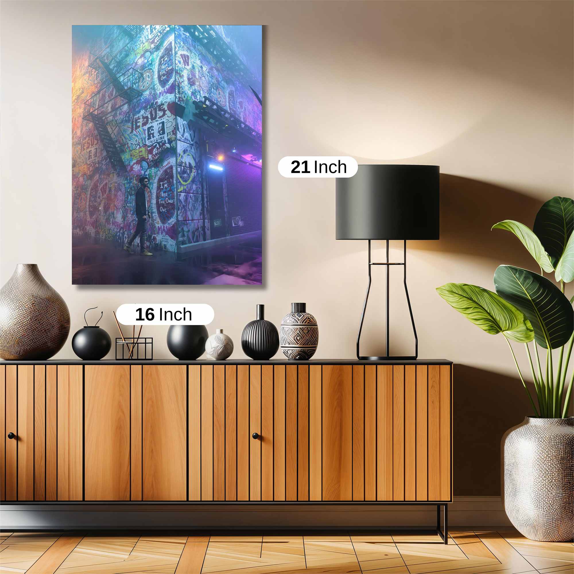 Graffiti Glow Safe Wall Magnetic / M