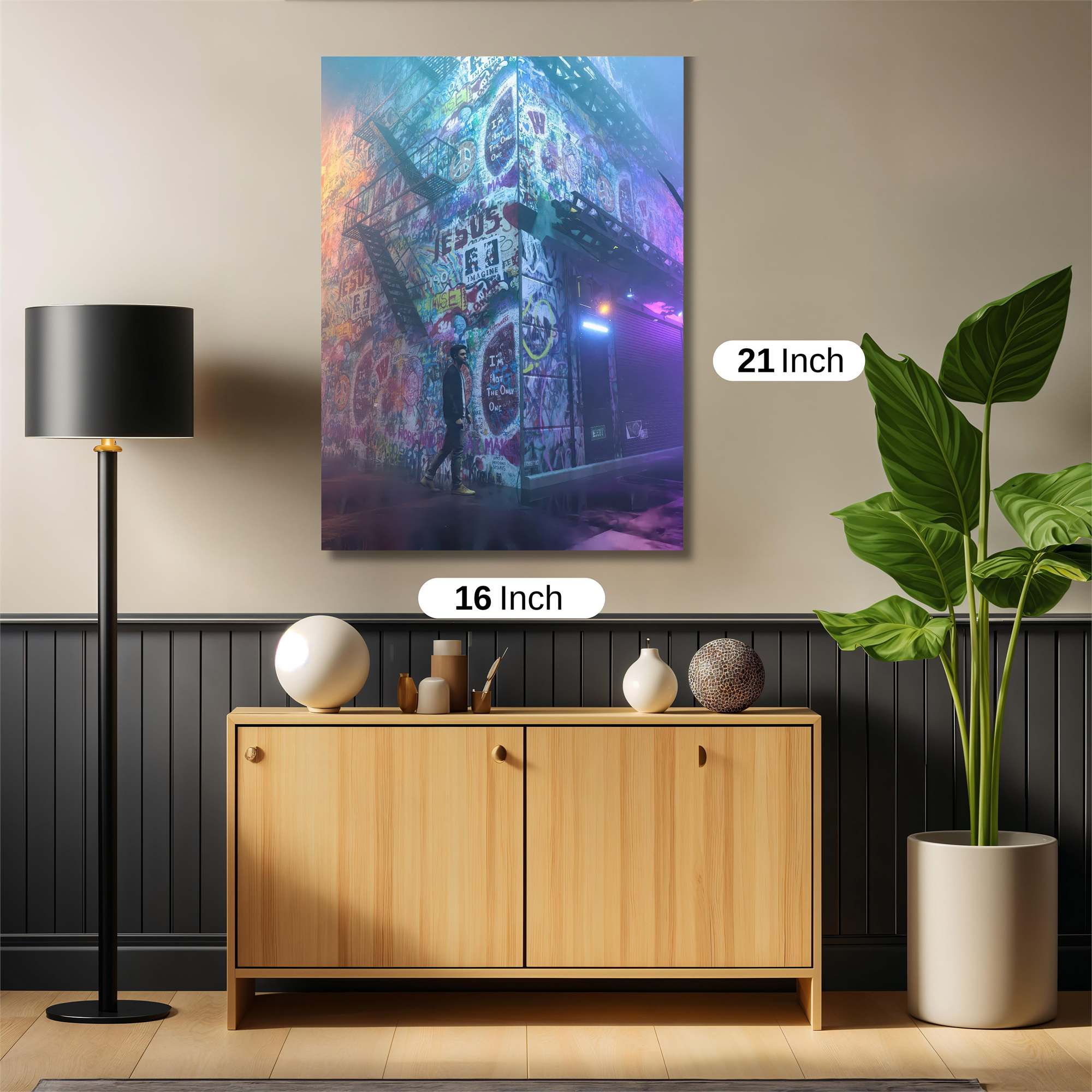 Graffiti Glow Safe Wall Magnetic / M