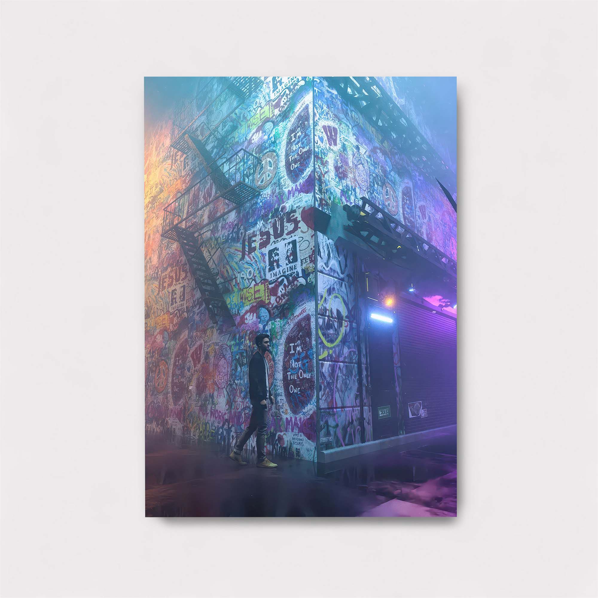Graffiti Glow Safe Wall Magnetic / M