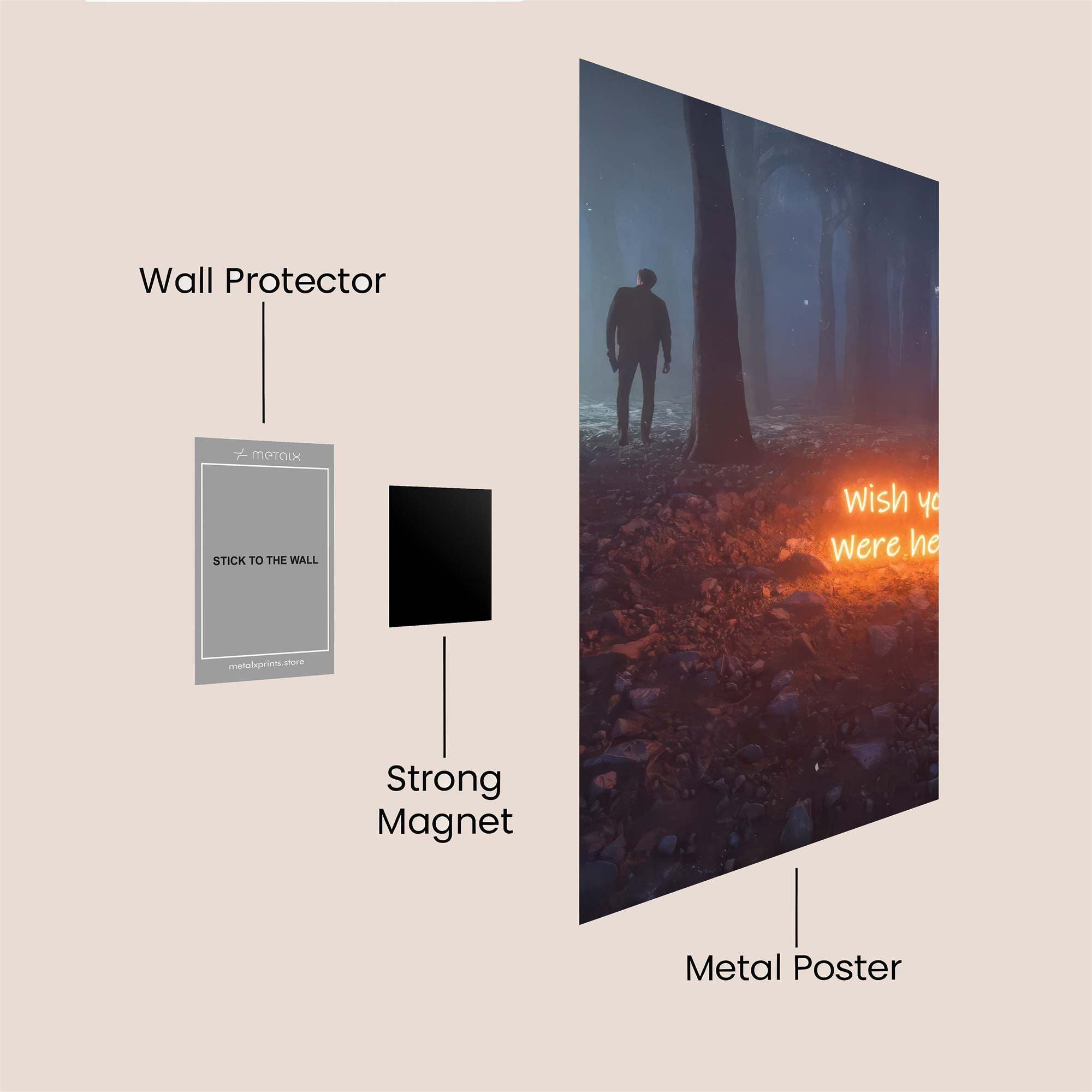 Lonely Wish Safe Wall Magnetic / M