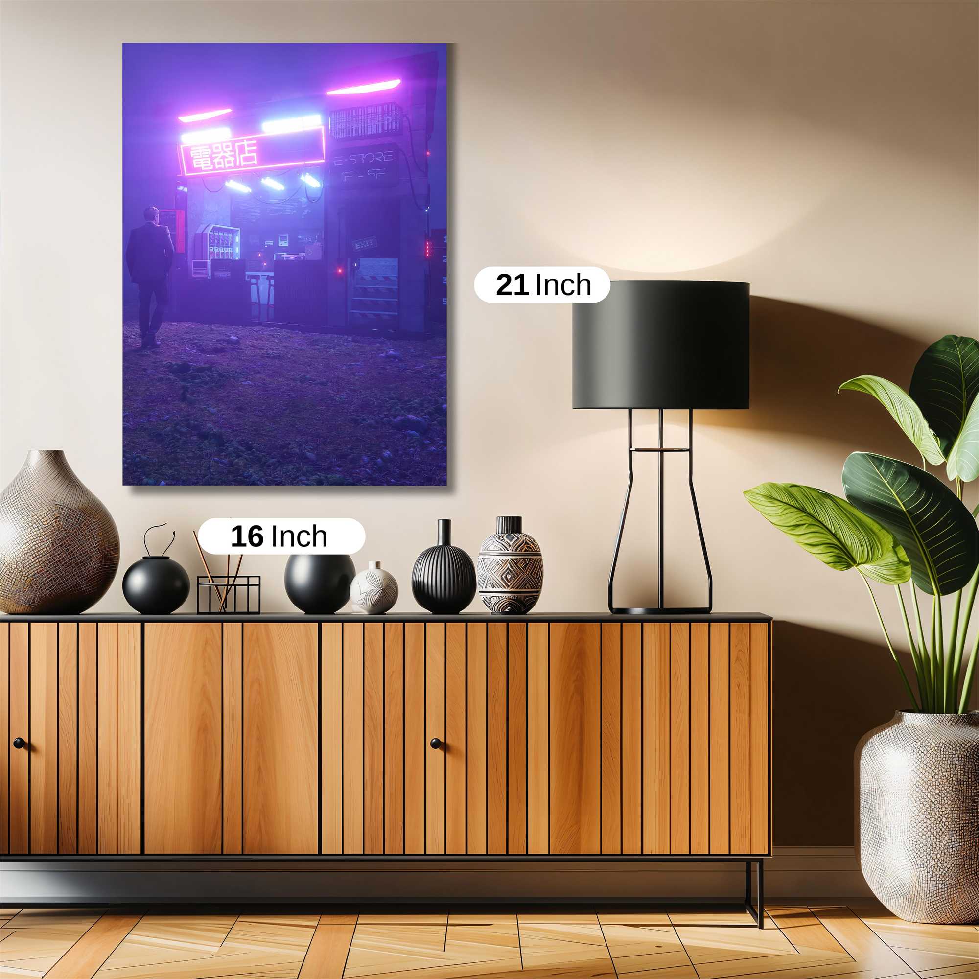 Neon Solitude Safe Wall Magnetic / M