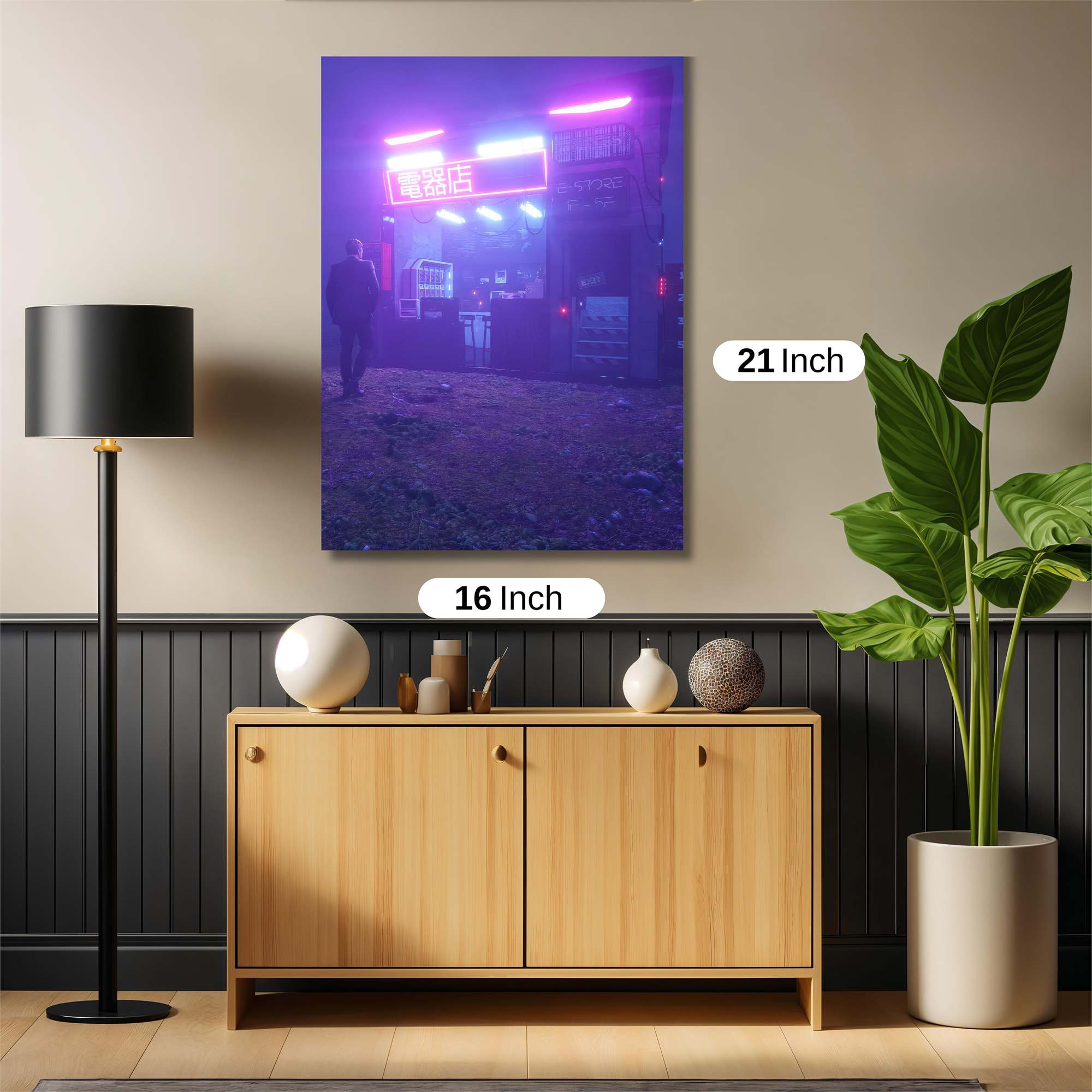 Neon Solitude Safe Wall Magnetic / M