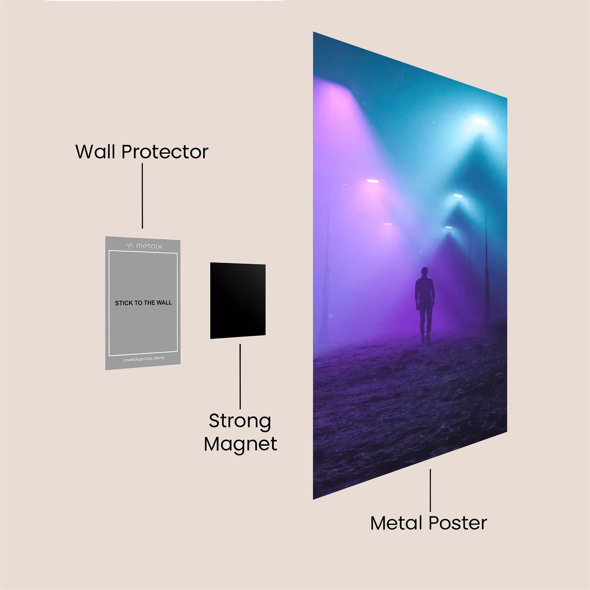 Mystery Walk Safe Wall Magnetic / M