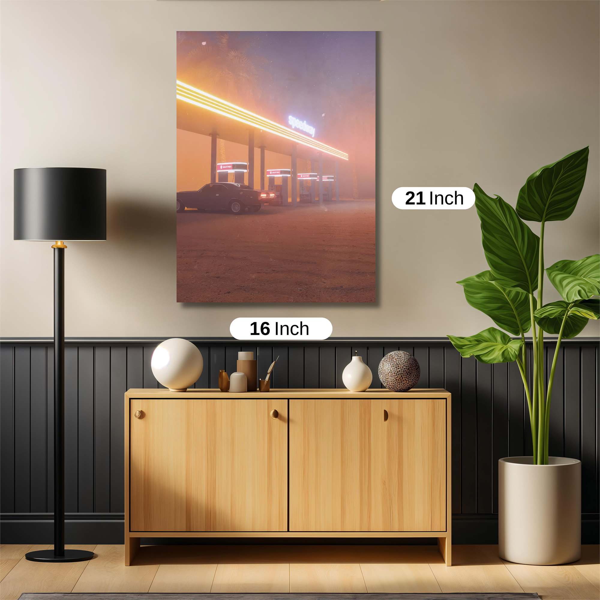 Neon Silence Safe Wall Magnetic / M