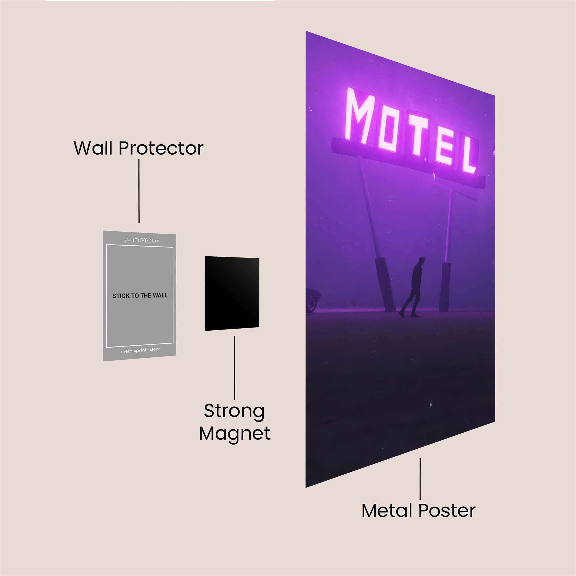 Motel Mystery Safe Wall Magnetic / M