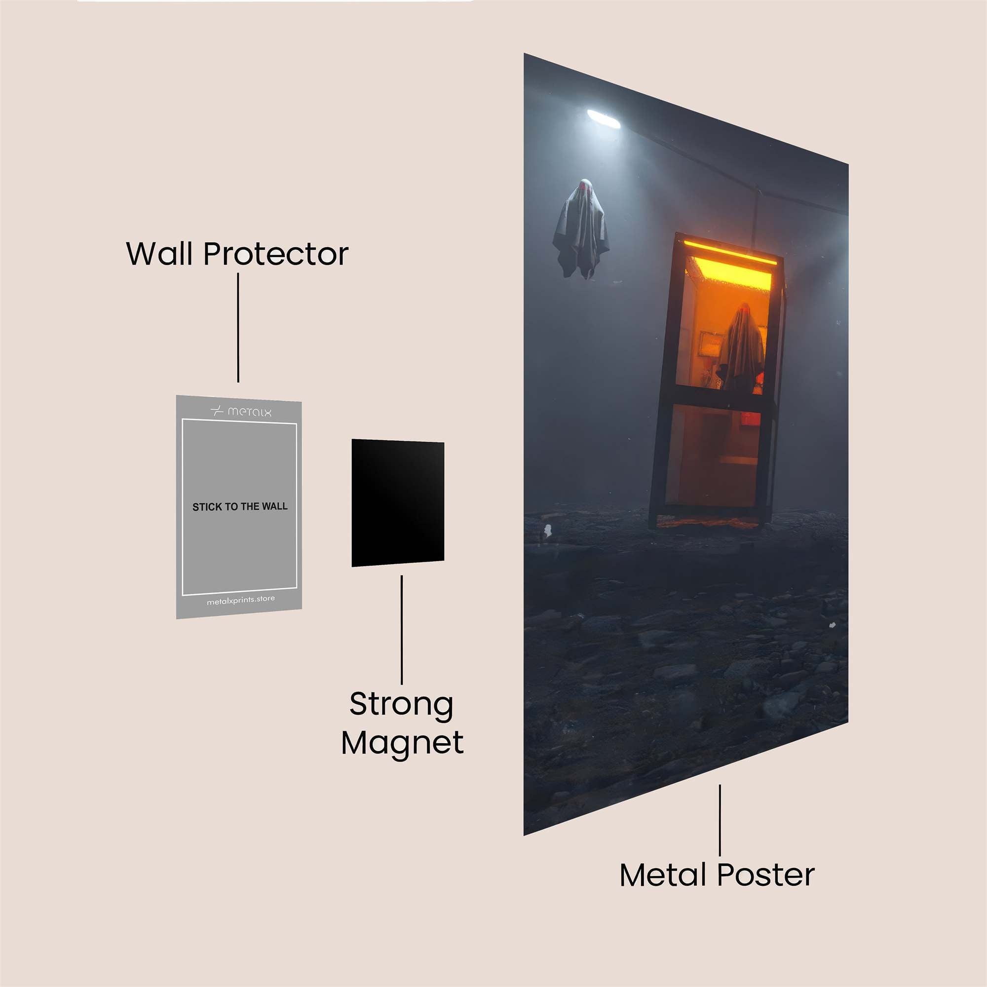 Portal Gloom Safe Wall Magnetic / M