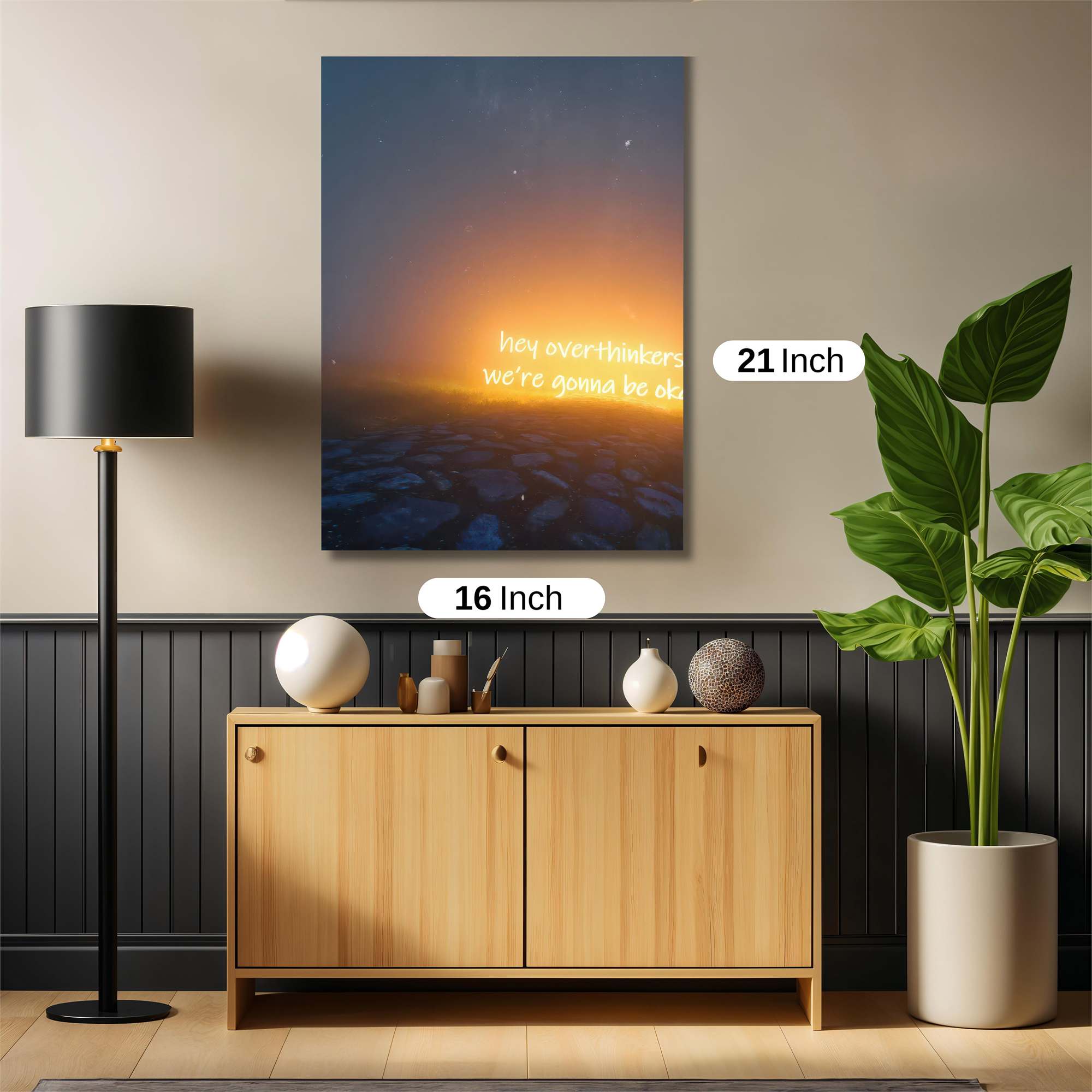 Message Hopeful Safe Wall Magnetic / M