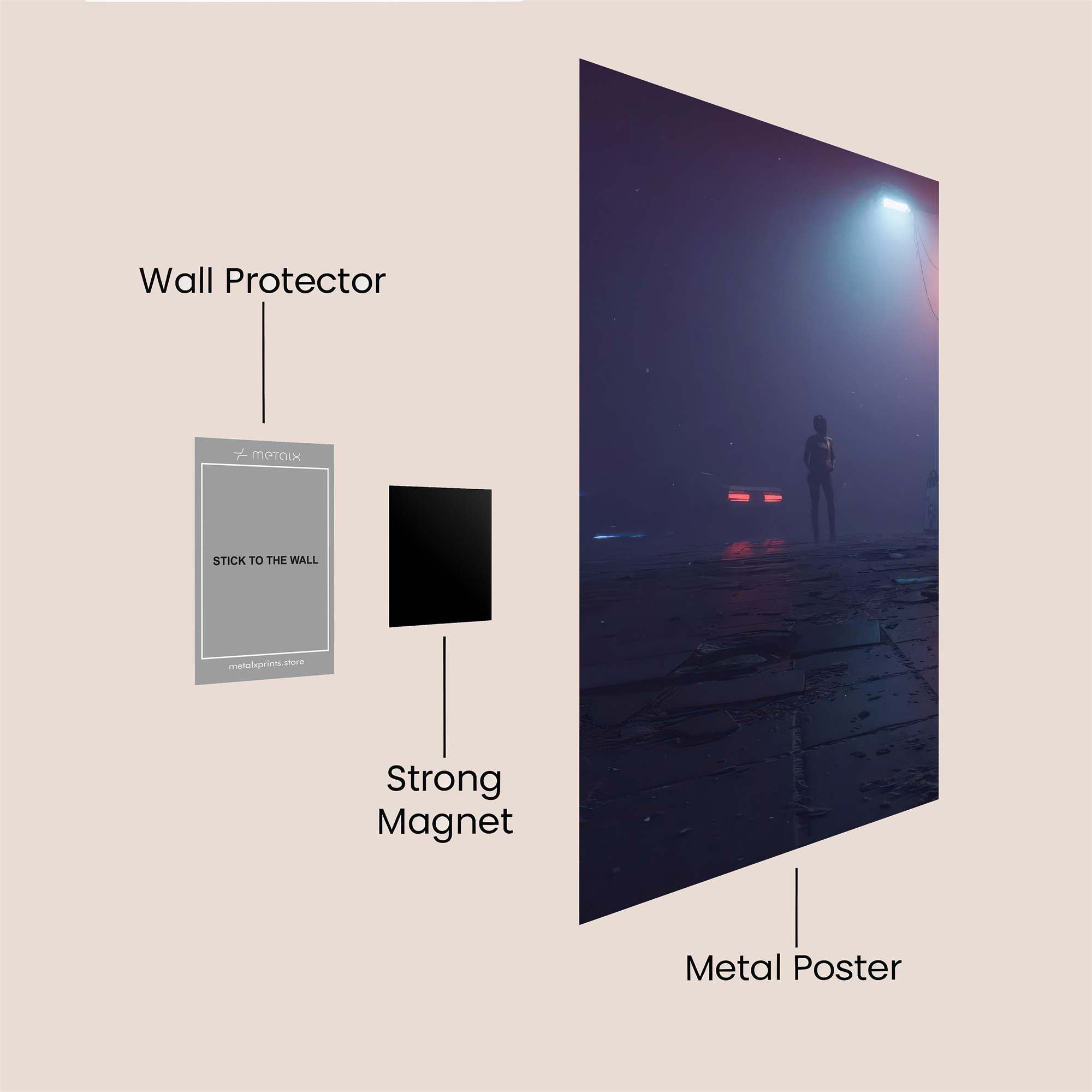 Mystery Night Safe Wall Magnetic / M