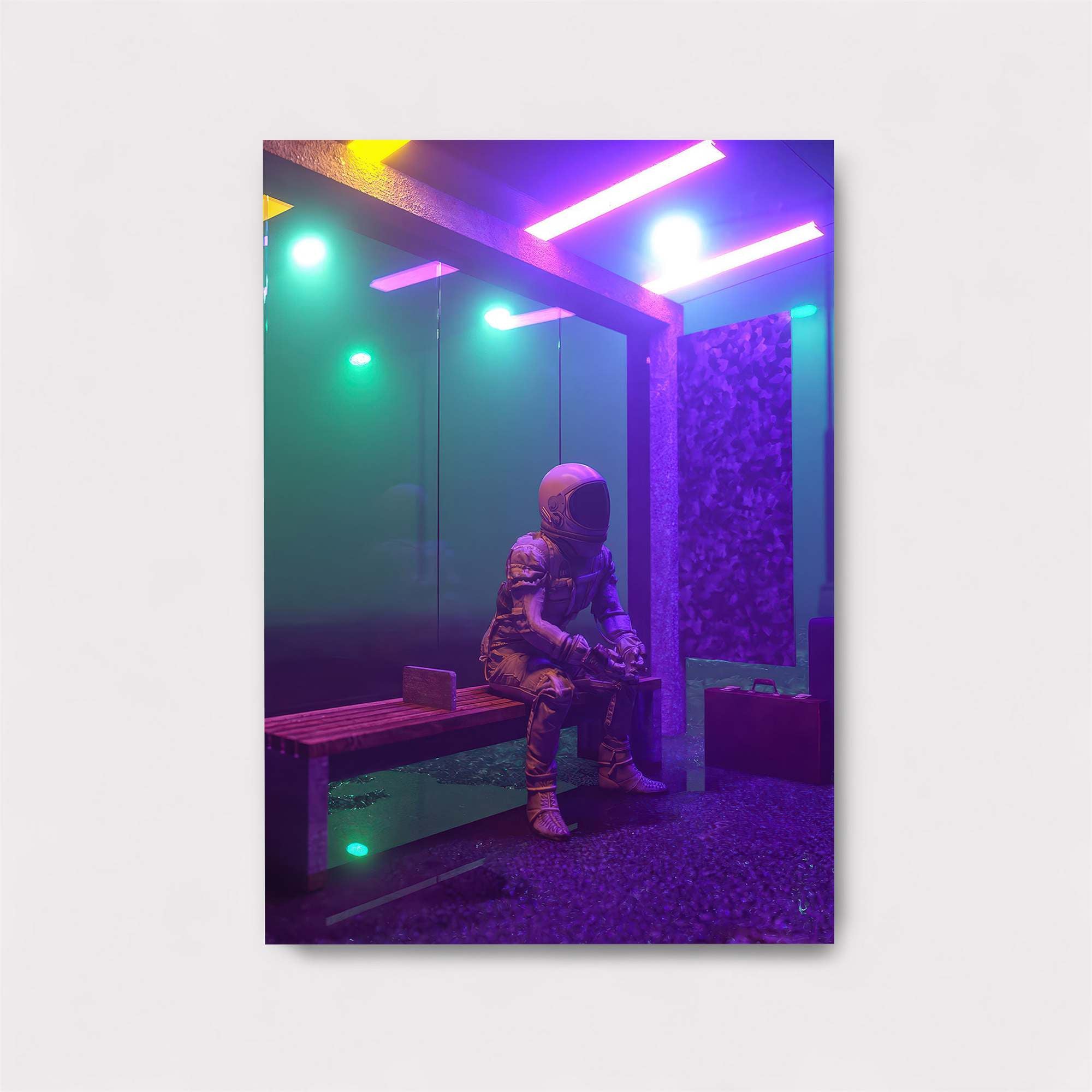 Astronaut Waiting Safe Wall Magnetic / M