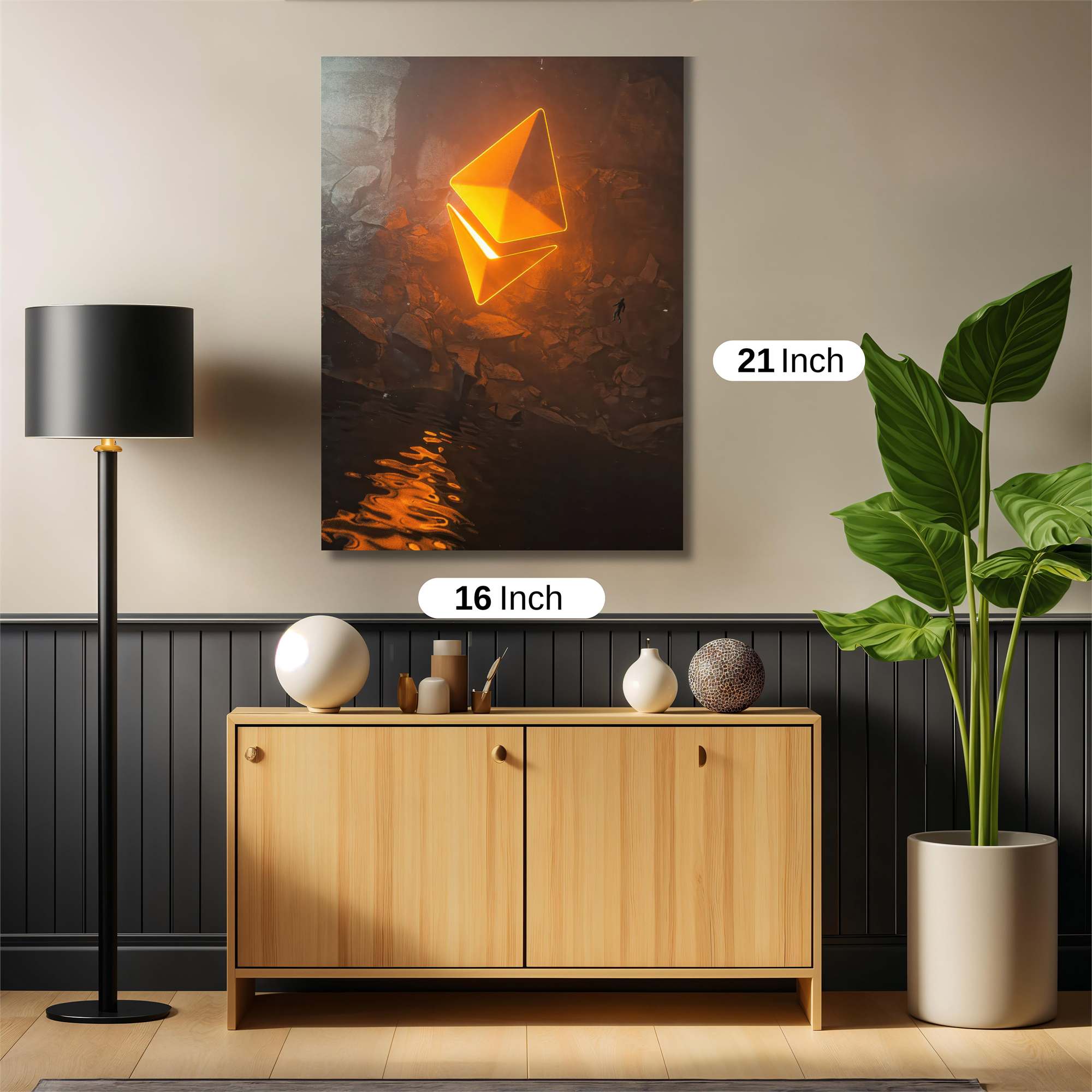 Ethereum Glow Safe Wall Magnetic / M