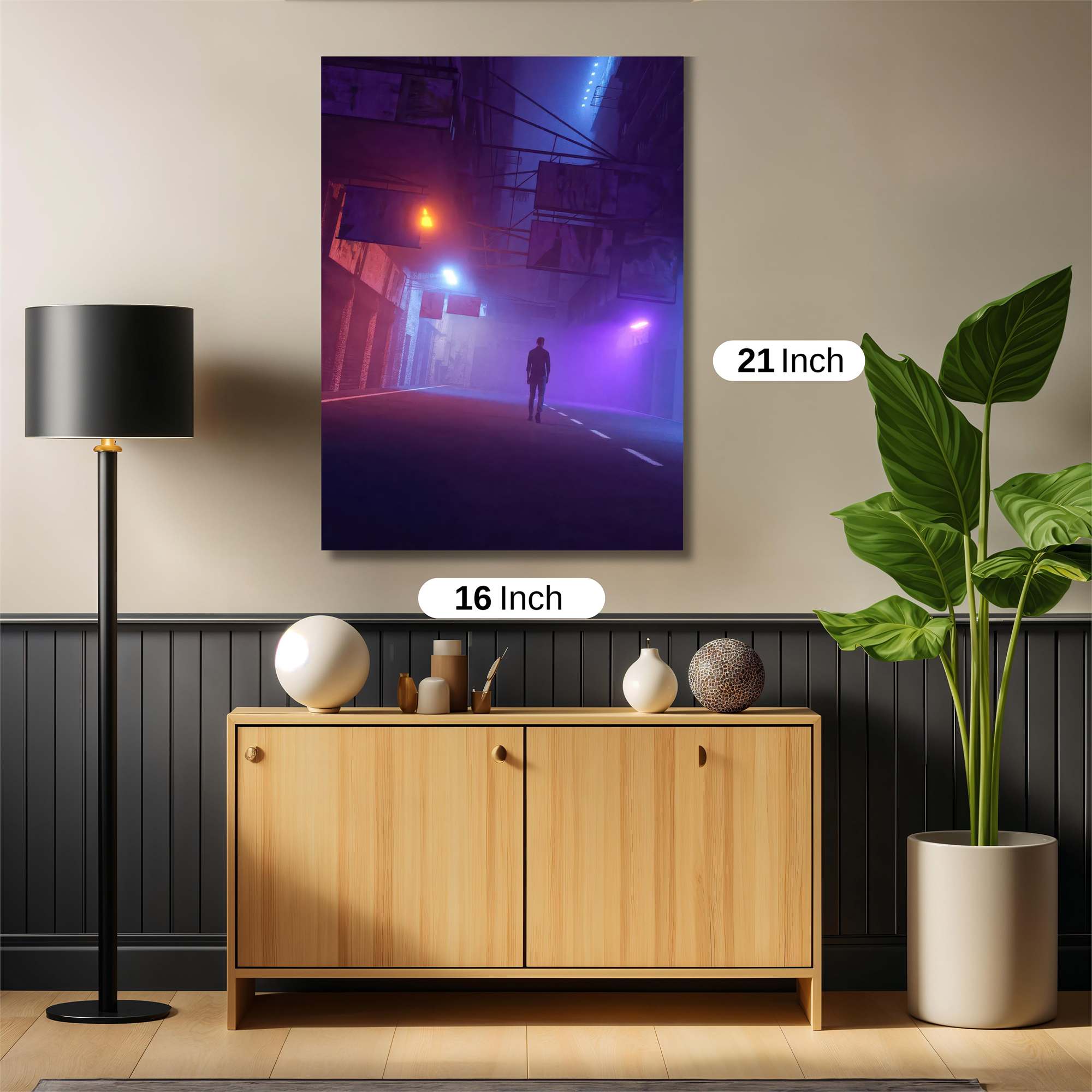 Neon Solitude Safe Wall Magnetic / M