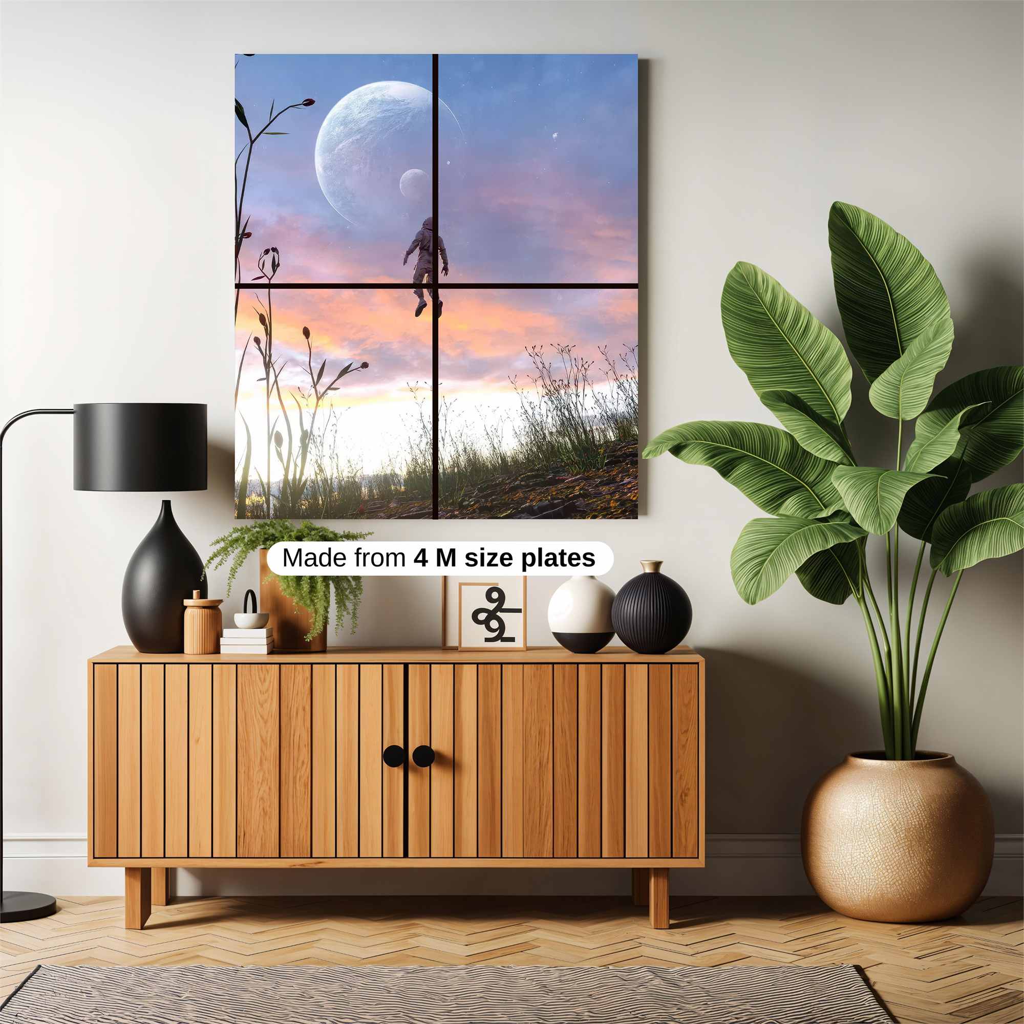 Astronaut Drifting Safe Wall Magnetic / M