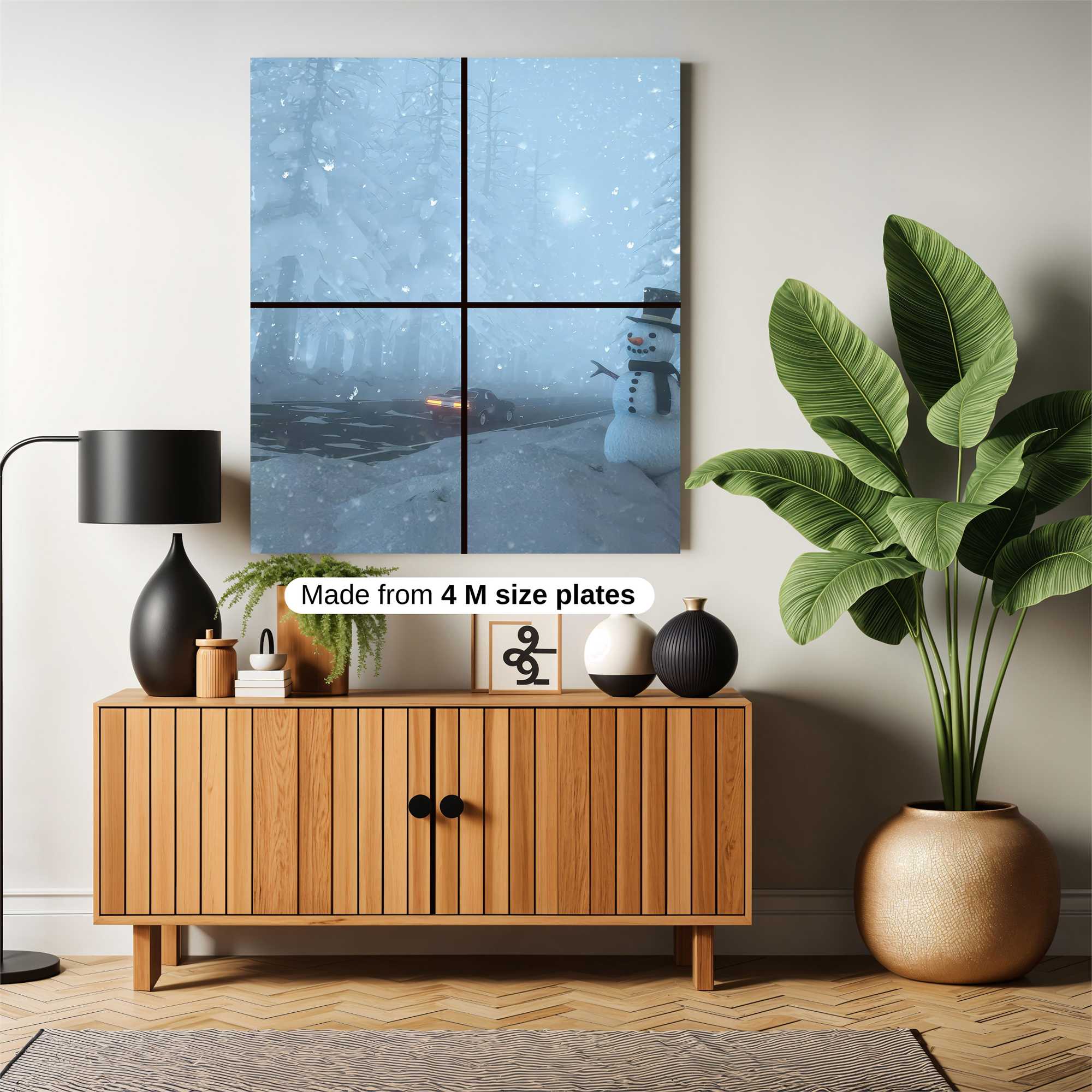 Snowman Serenity Safe Wall Magnetic / M