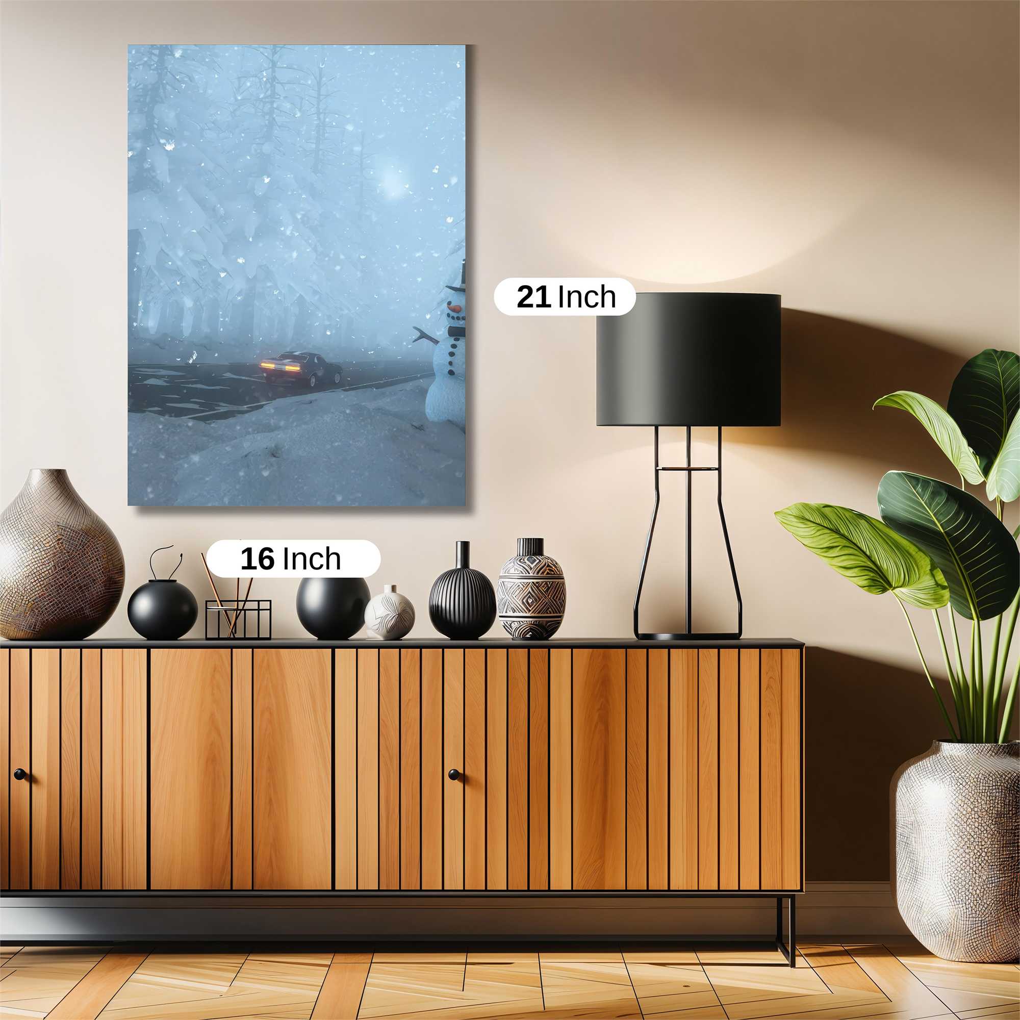 Snowman Serenity Safe Wall Magnetic / M